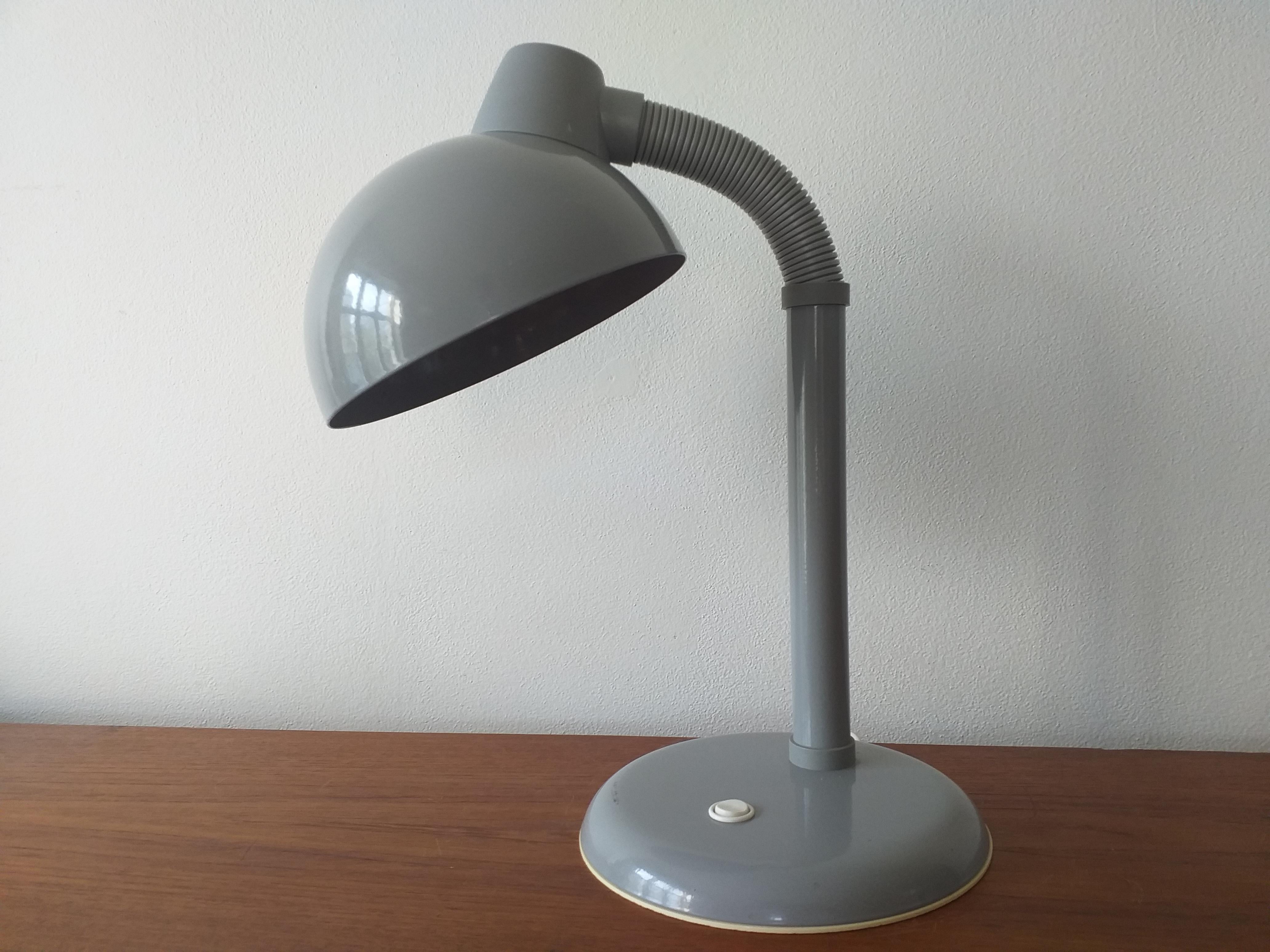 Métal Lampe de bureau du milieu du siècle Dema Belysning, Danemark, 1970 en vente