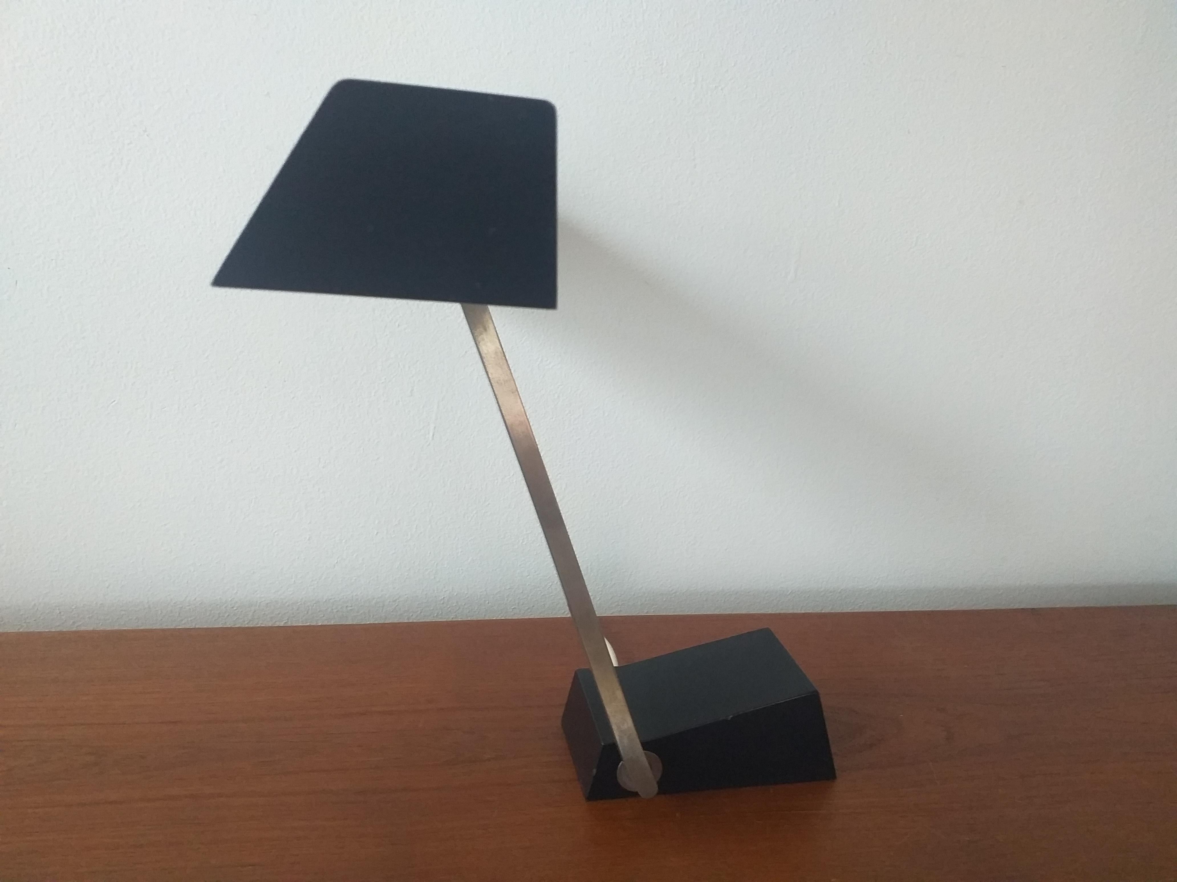 Metal Midcentury Table Lamp Designed by Heinz Pfaender for Hillebrand, 1960s