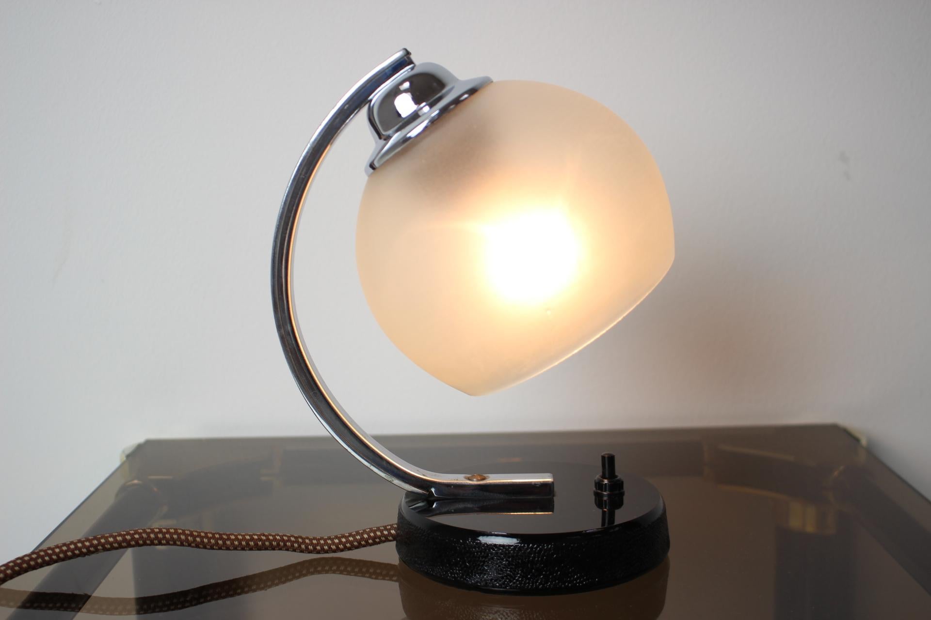 Mid-Century Table Lamp Designed by Josef Hurka for Napako, 1950's In Good Condition For Sale In Praha, CZ