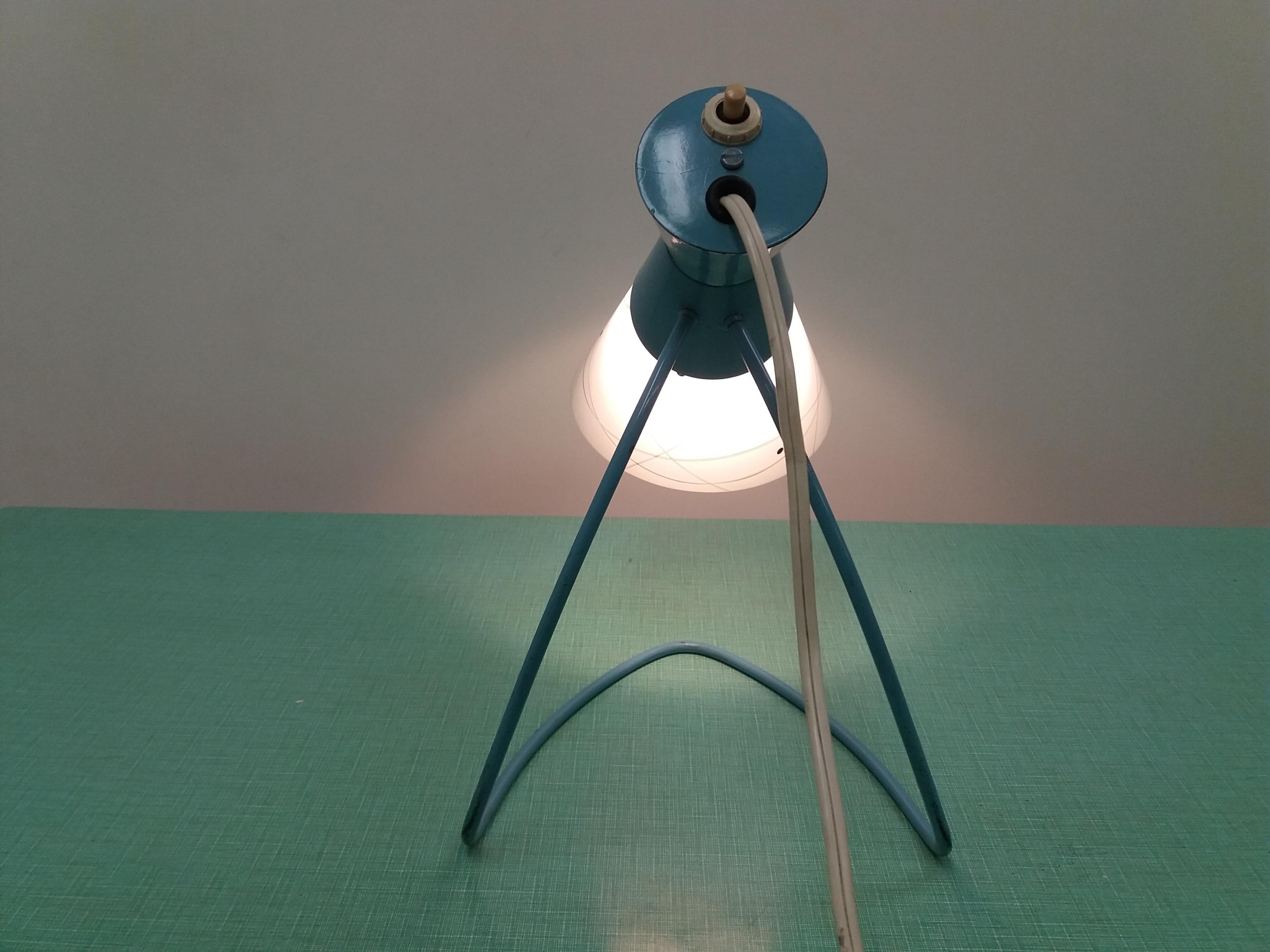 Czech Midcentury Table Lamp Designed by Josef Hůrka for Napako, 1958 For Sale