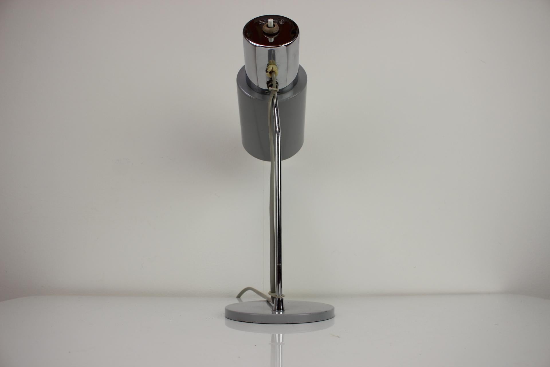 Metal Mid-Century Table Lamp Designed by Josef Hurka for Napako, 1960's For Sale
