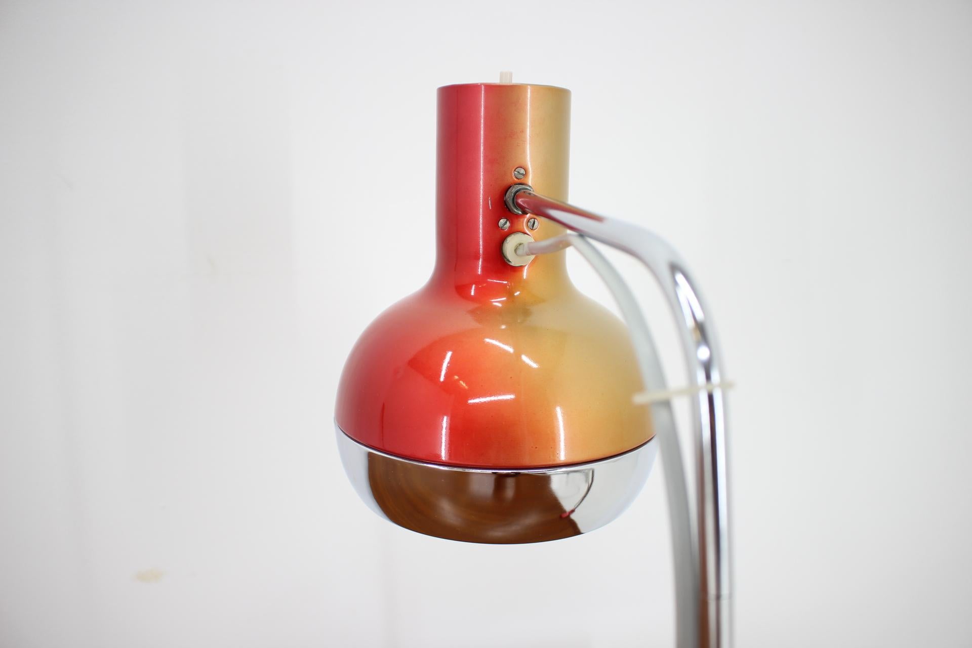 Czech Midcentury Table Lamp Designed by Josef Hůrka for Napako, 1970s For Sale