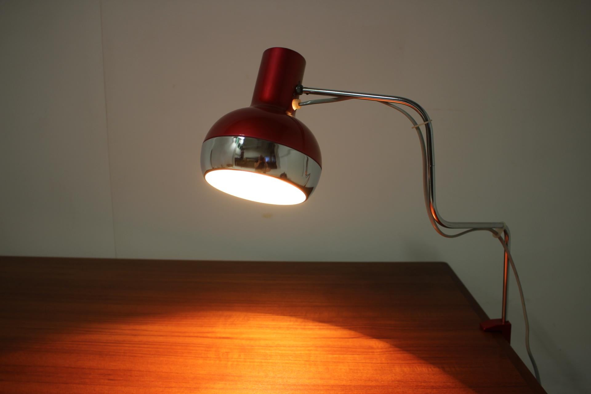 Midcentury Table Lamp Designed by Josef Hůrka for Napako, 1970s For Sale 1