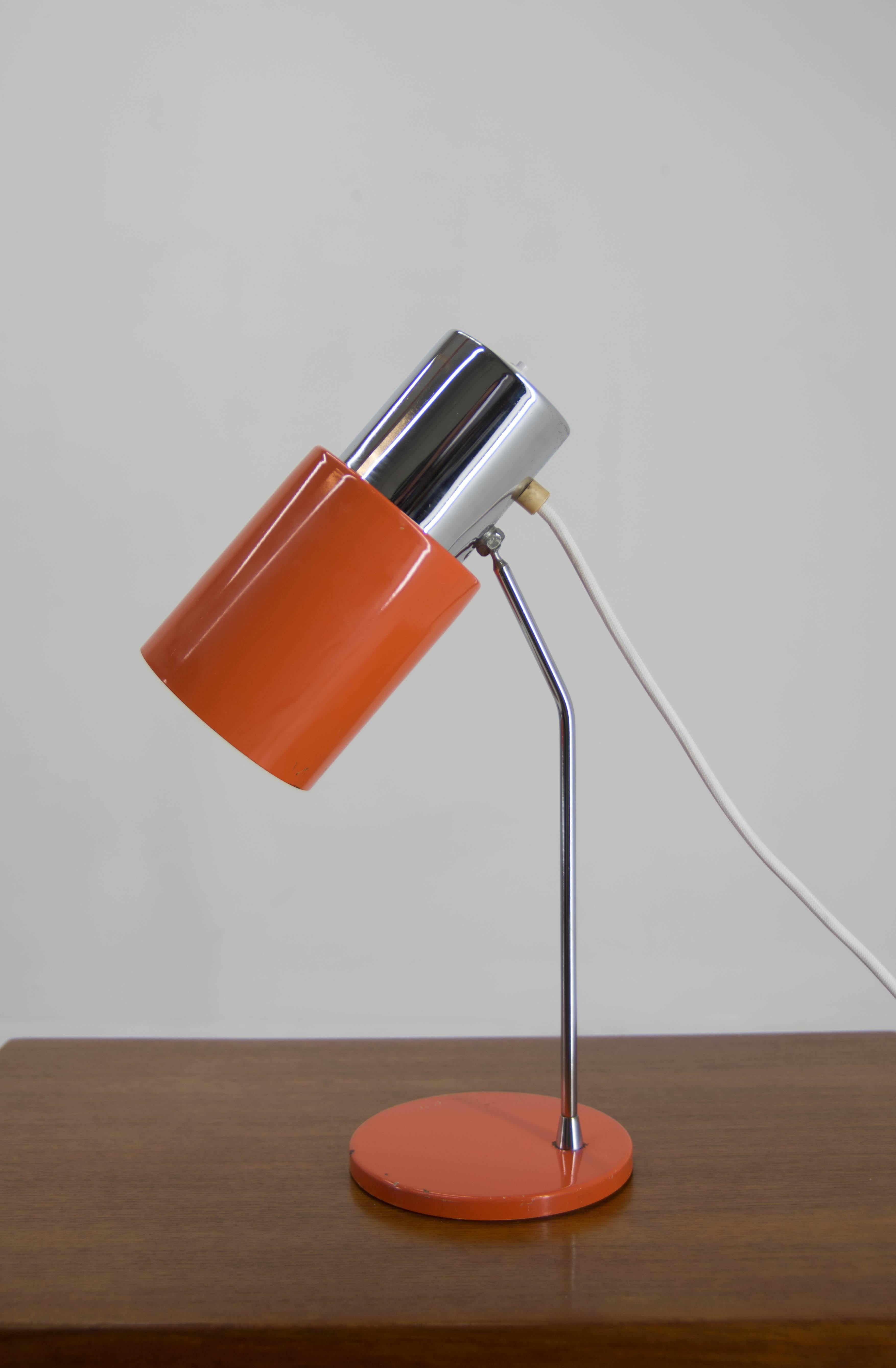 Czech Mid-Century Table Lamp Designed by Josef Hurka for Napako, 1970's For Sale