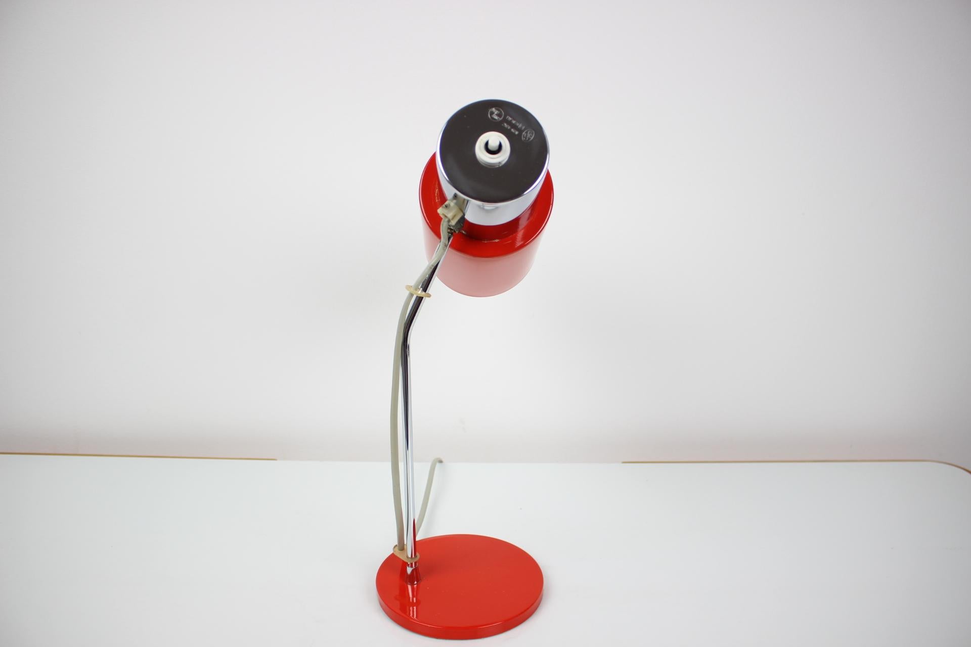 Czech Mid-Century Table Lamp Designed by Josef Hurka for Napako, 1970's For Sale