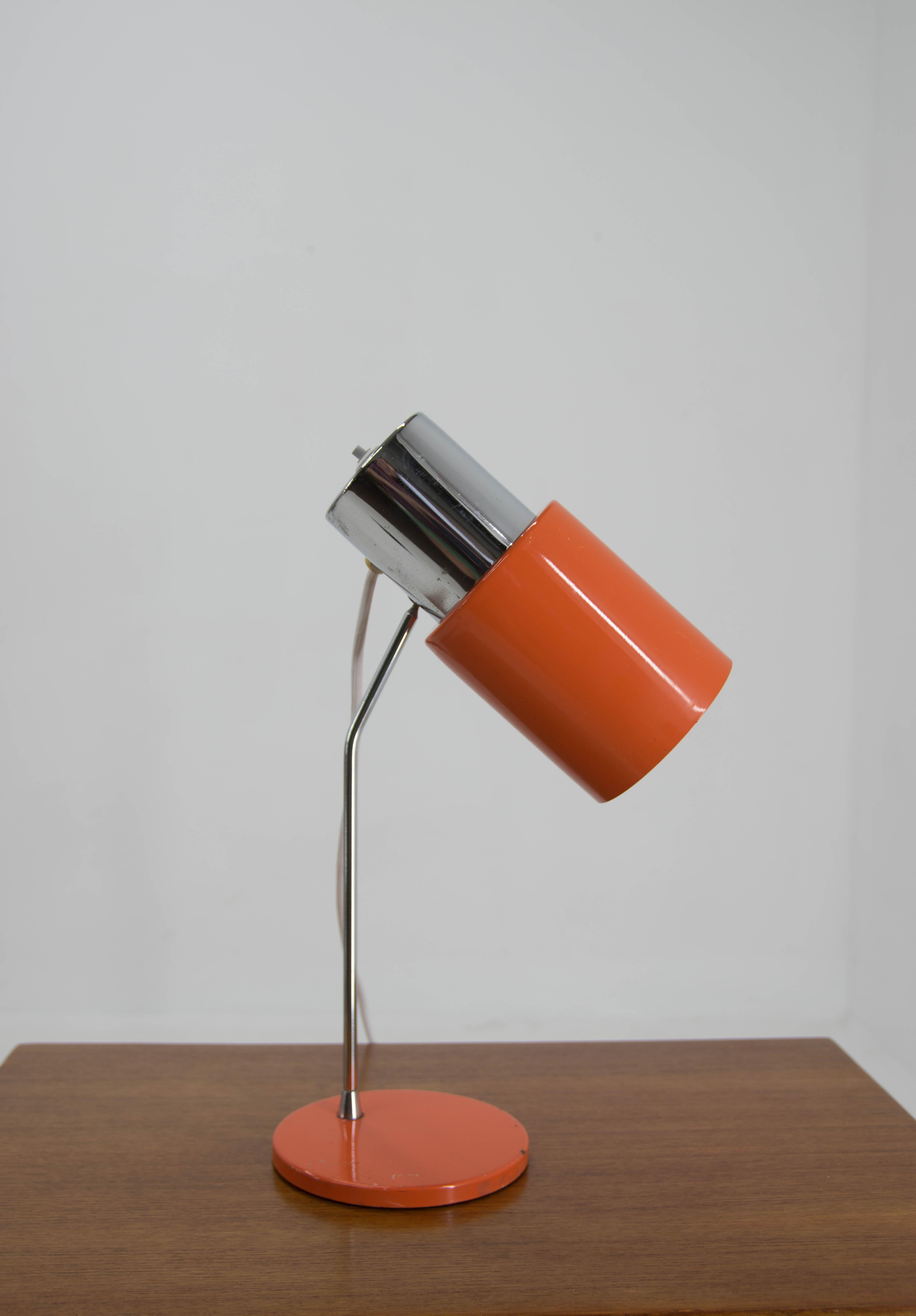 Czech Mid-Century Table Lamp Designed by Josef Hurka for Napako, 1970's For Sale