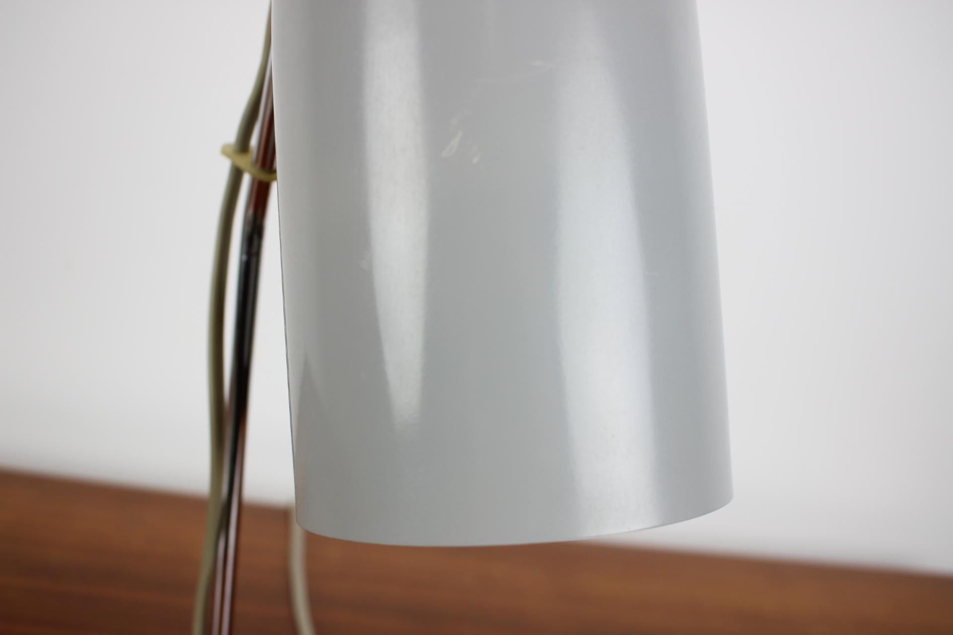 Metal Mid-Century Table Lamp Designed by Josef Hurka for Napako, 1970's For Sale