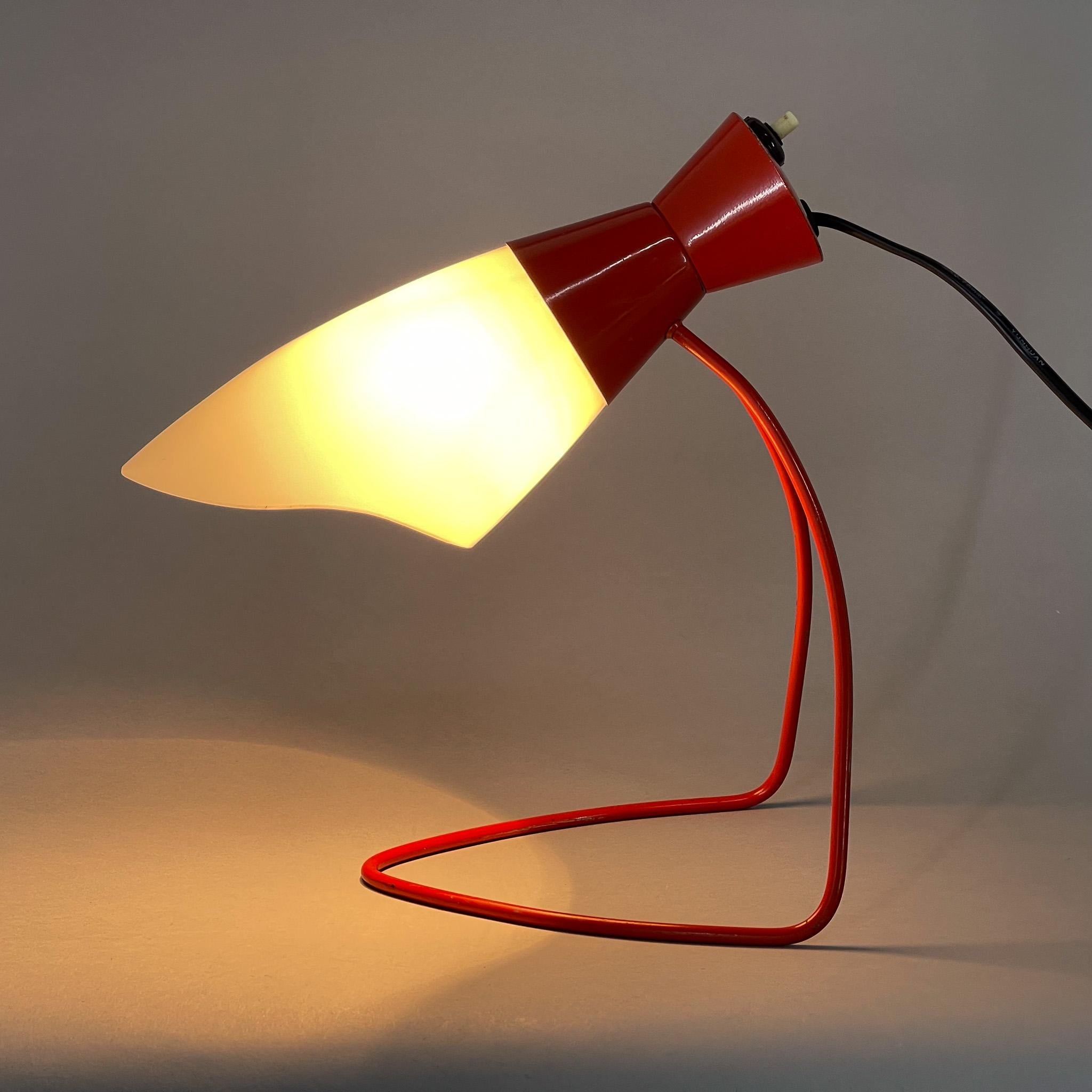 Metal  Mid-Century Table Lamp Designed By Josef Hurka for Napako, Model 1621, 1950's For Sale