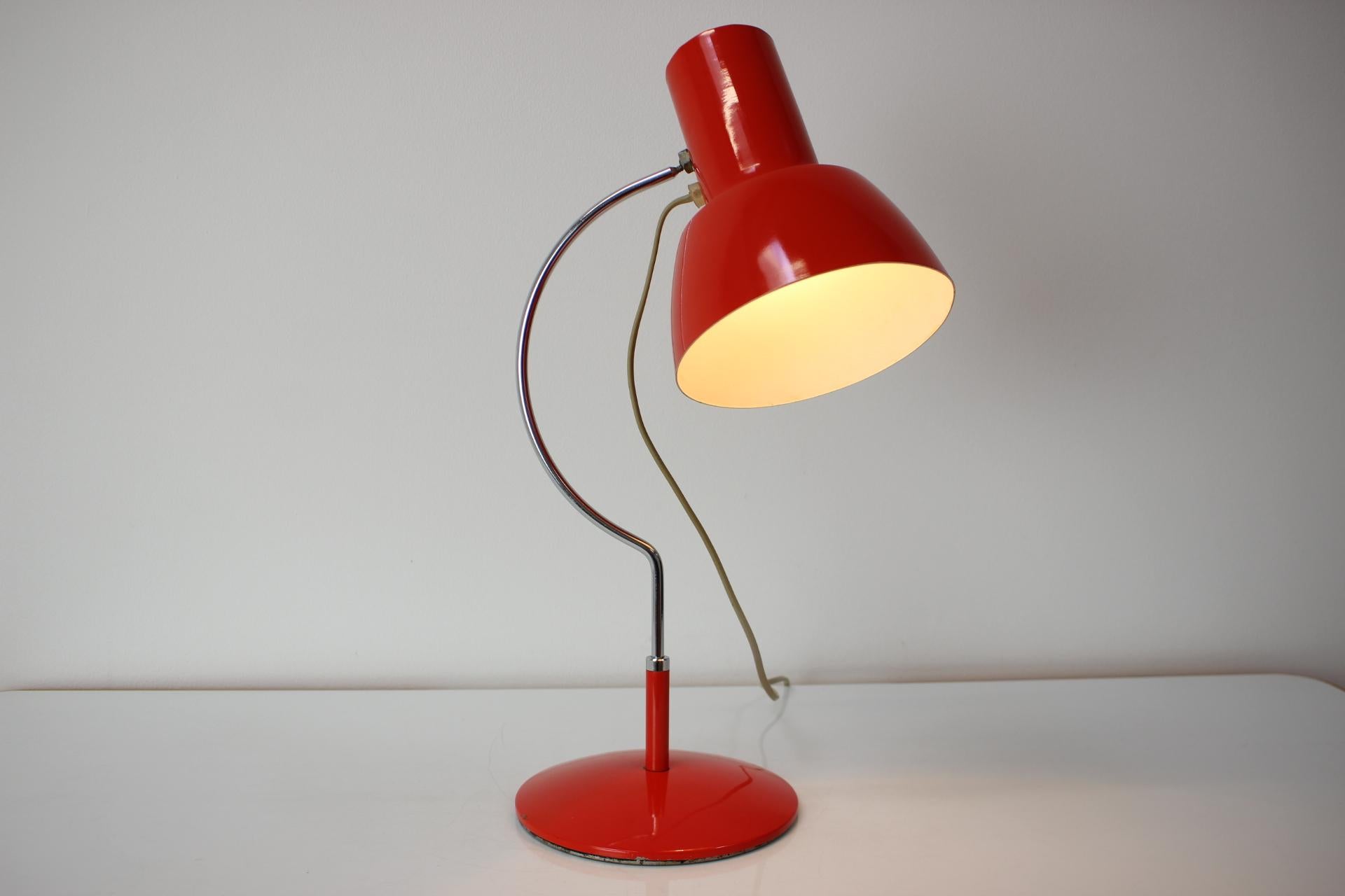 Metal Mid-Century Table Lamp Designed by Josef Hurka for Napako, 1960's For Sale