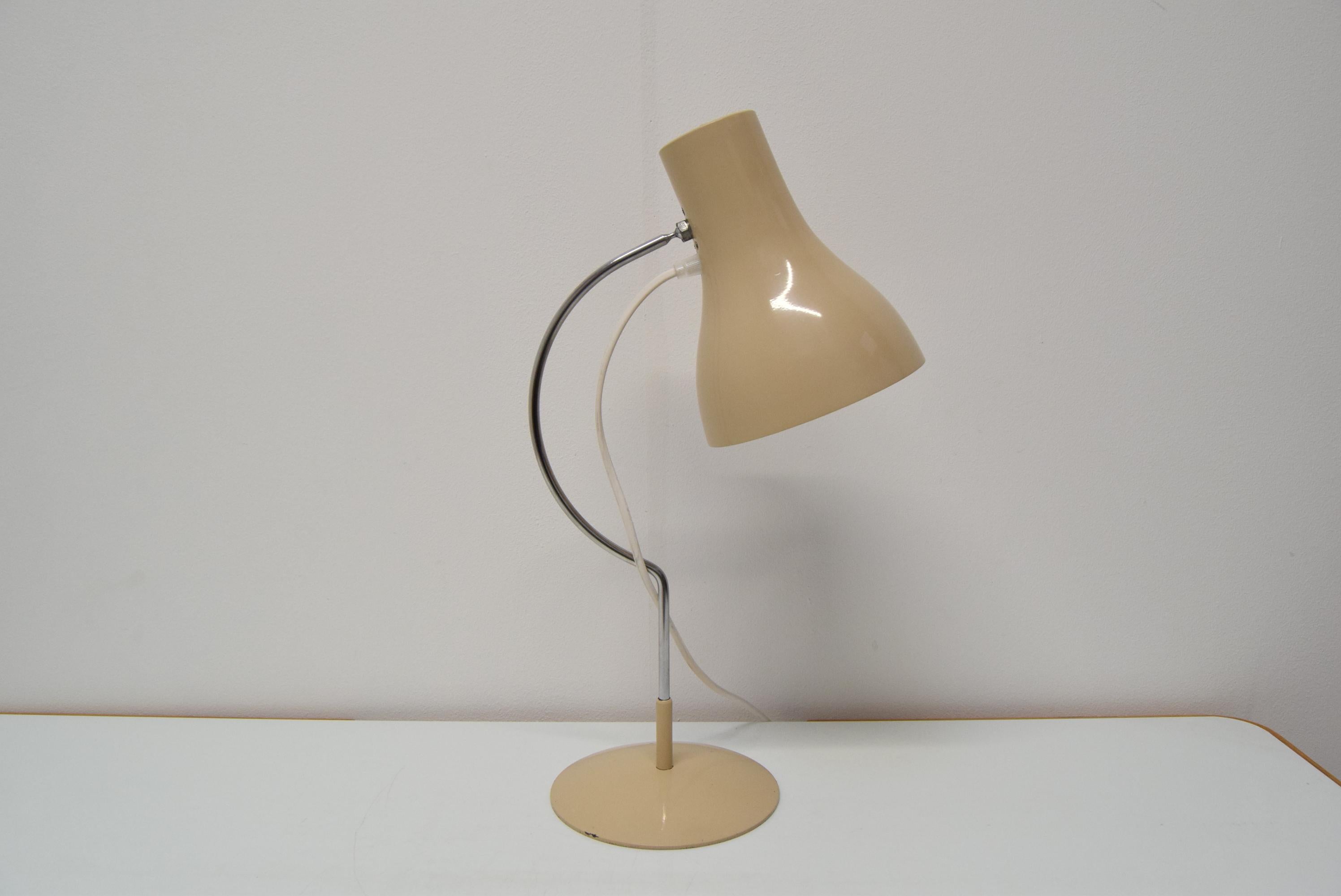 Metal Mid-Century Table Lamp Designed by Josef Hurka for Napako, 1970's