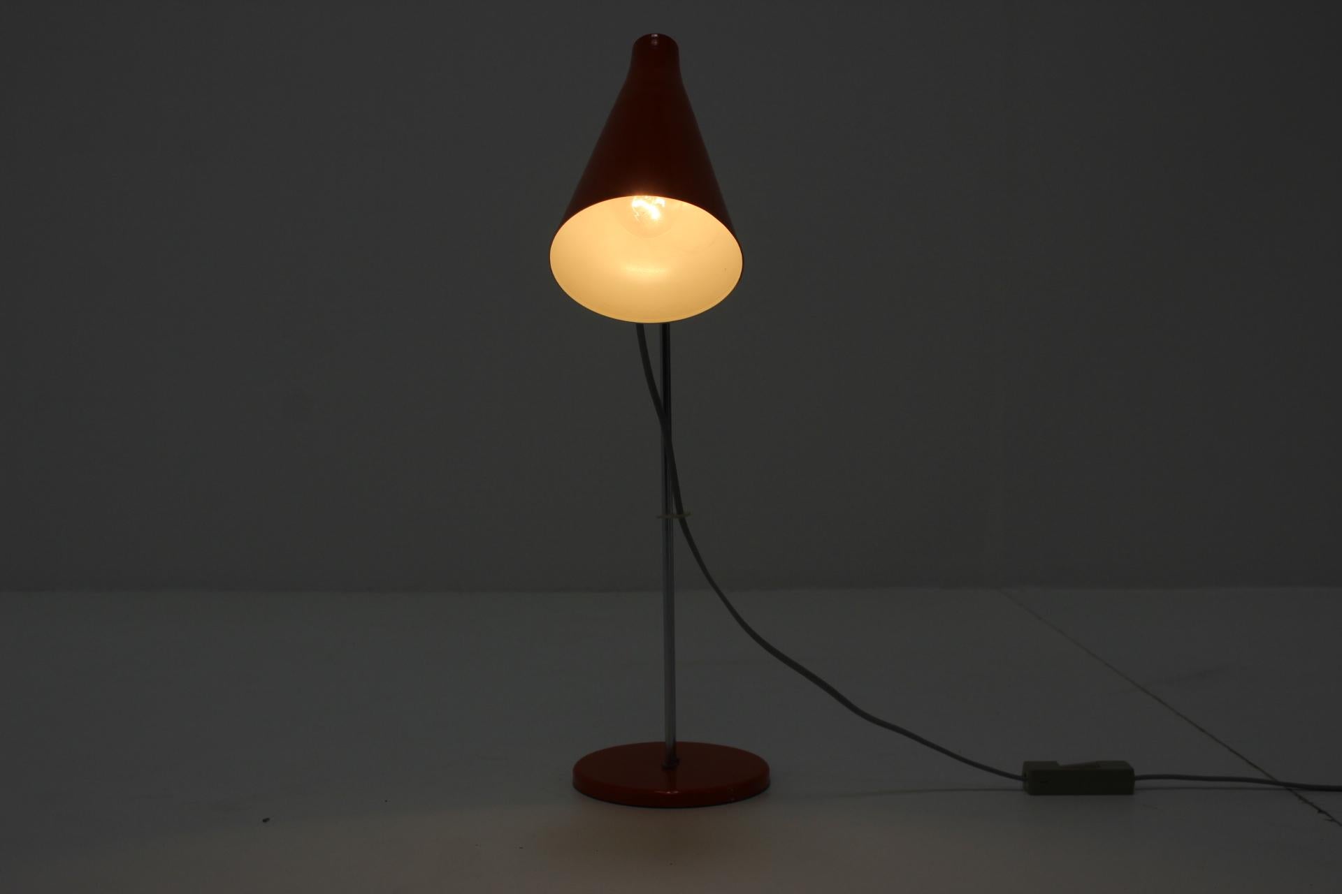 Metal Midcentury Table Lamp Designed by josef Hurka, 1960s