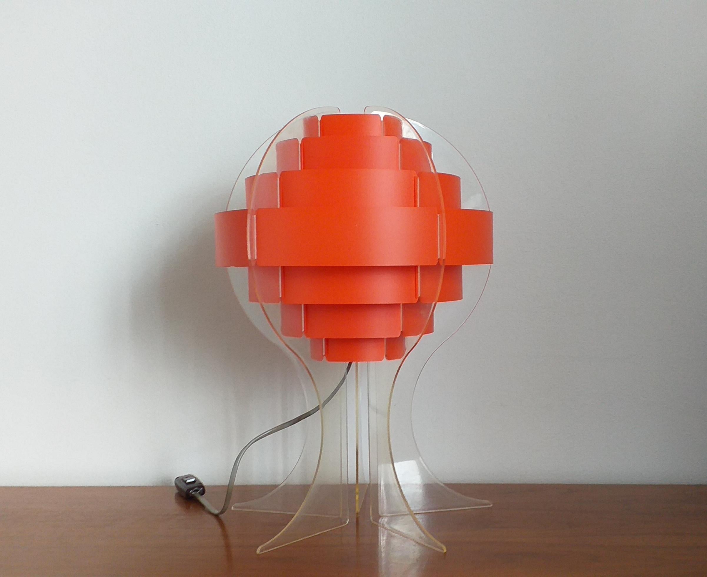 Midcentury Table Lamp Designed by Preben Jacobsen & Flemming Brylle, 1970s 6