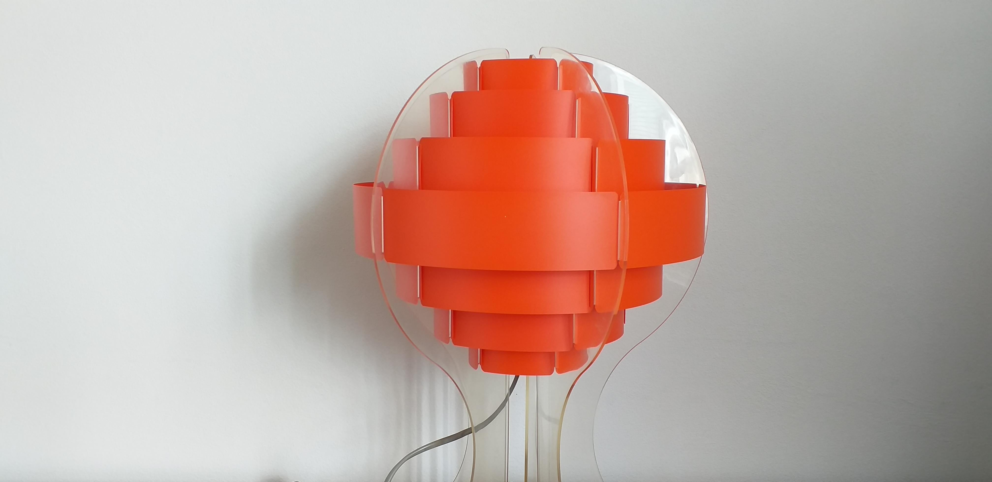 Midcentury Table Lamp Designed by Preben Jacobsen & Flemming Brylle, 1970s 1