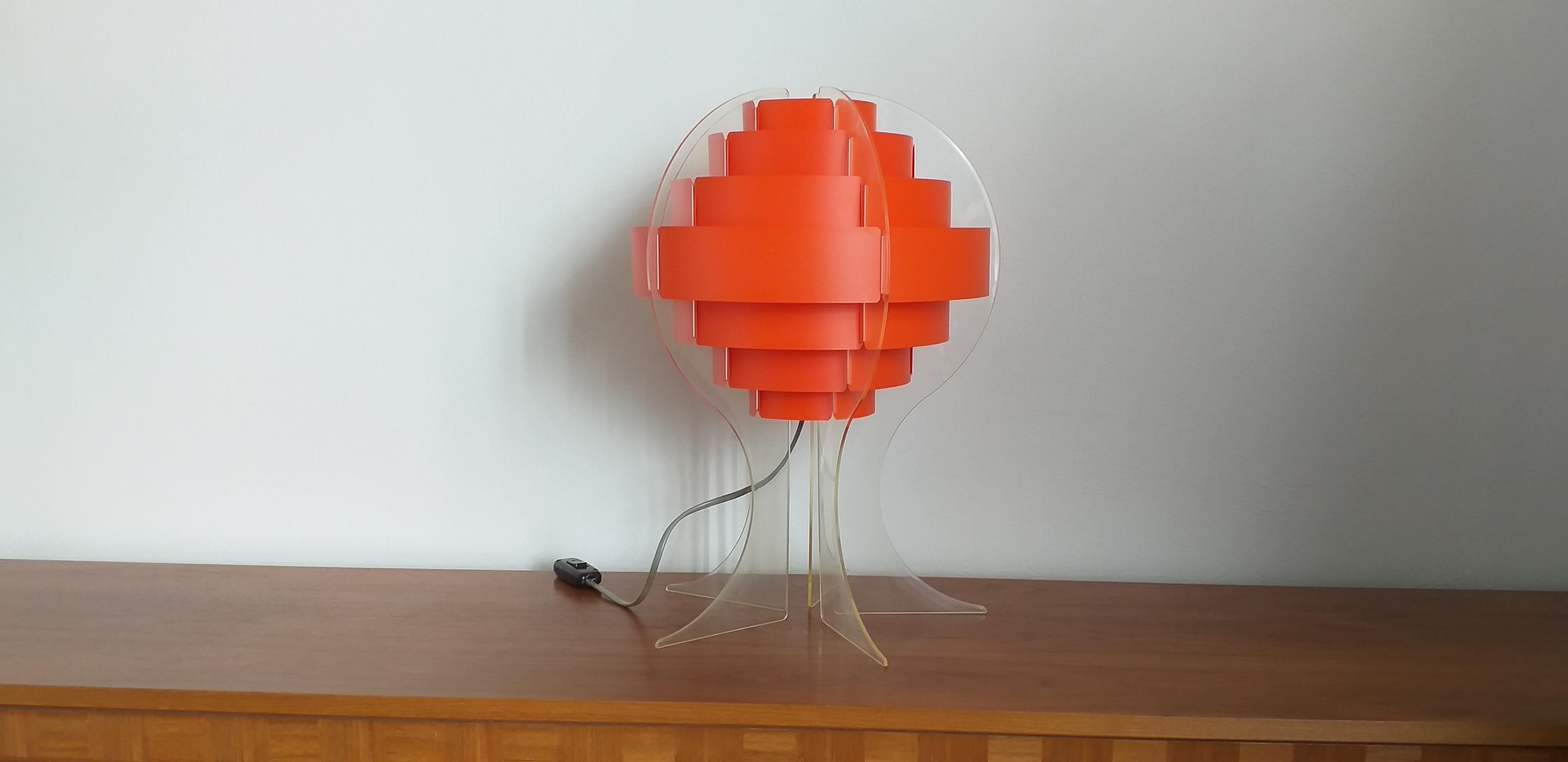 Midcentury Table Lamp Designed by Preben Jacobsen & Flemming Brylle, 1970s 2