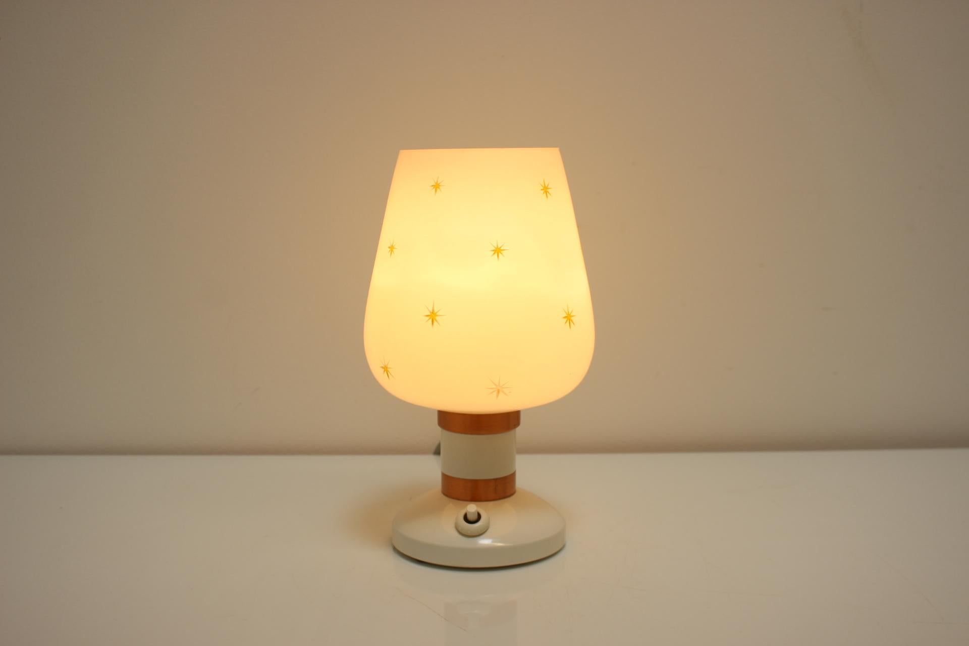 Czech Midcentury Table Lamp/ Drukov, 1970s For Sale