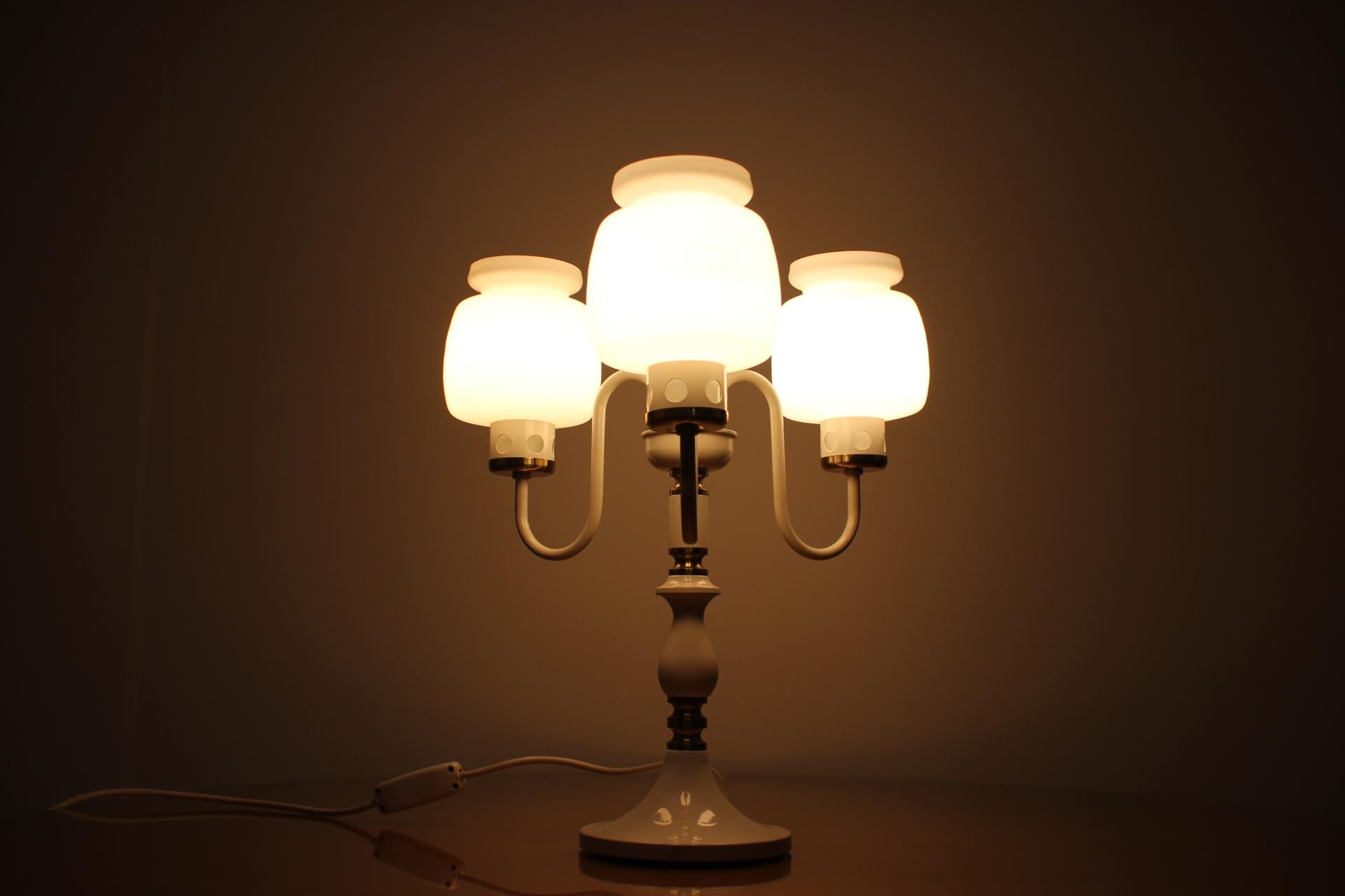 Mid-Century Table Lamp/ Drukov Brno, 1970's For Sale 1