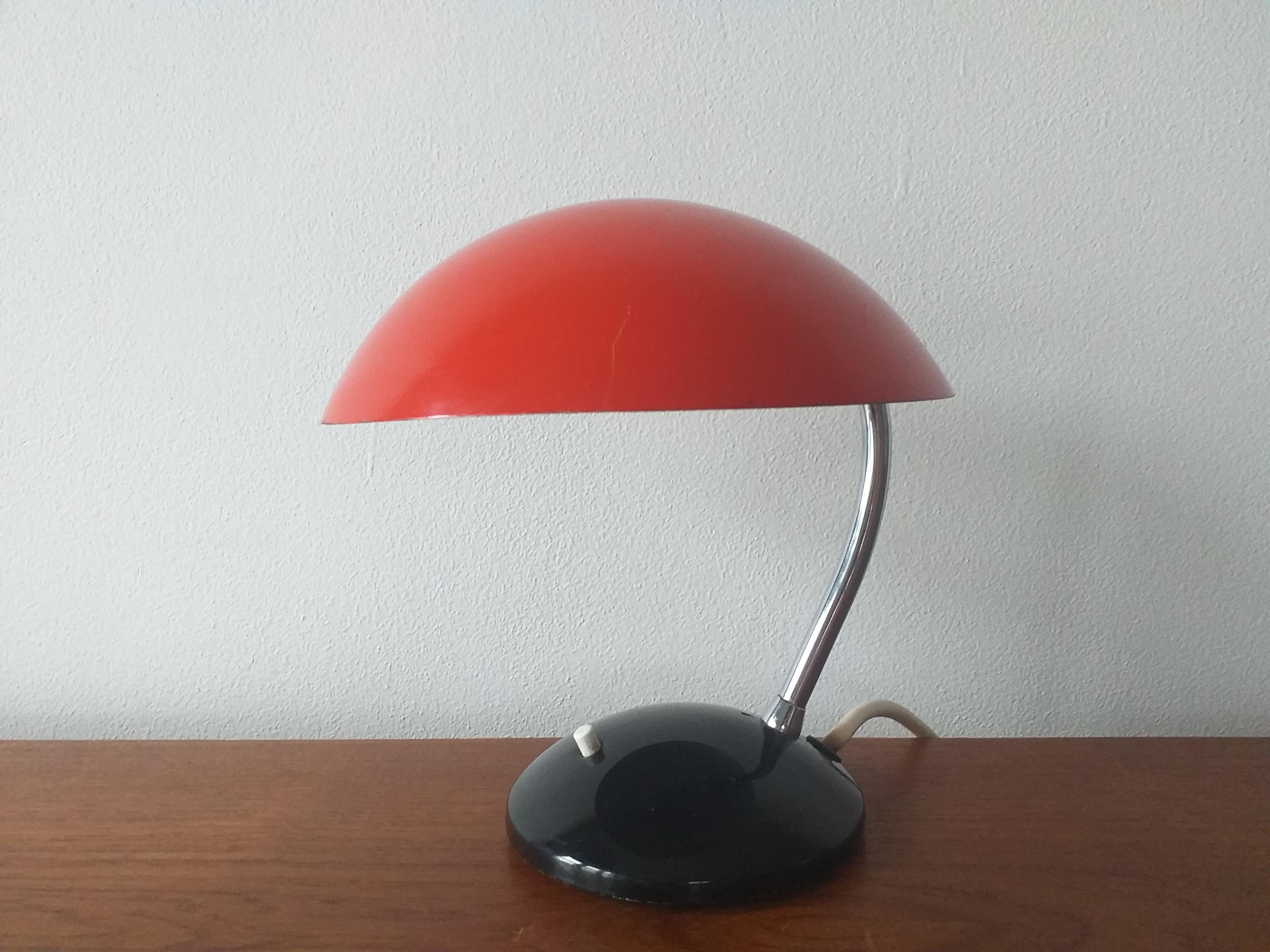 Lacquered Midcentury Table Lamp Drukov Designed by Josef Hurka, 1960s For Sale