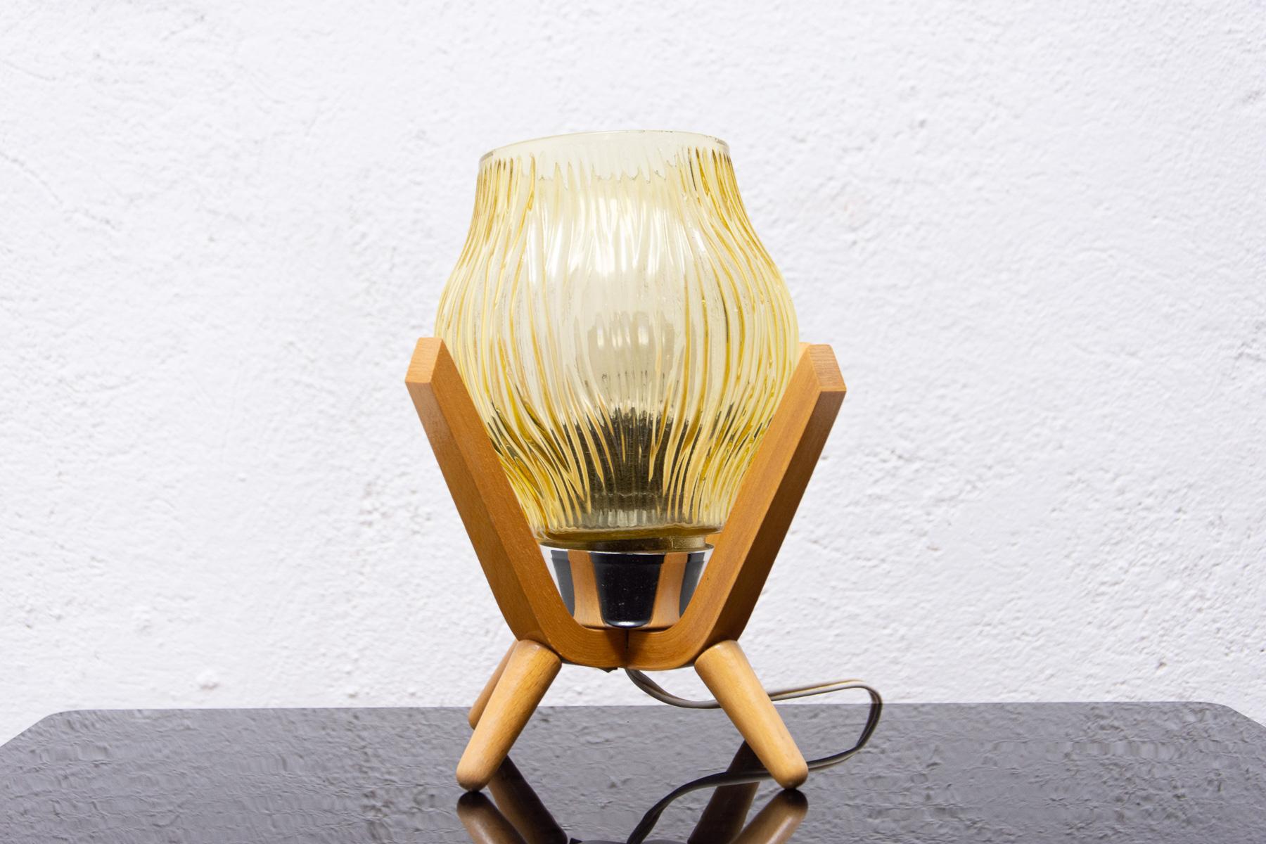 Mid Century Table Lamp from Drevo Humpolec, Czechoslovakia, 1960´s For Sale 1