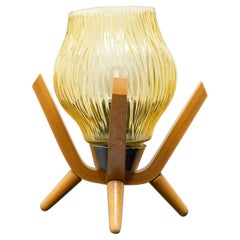 Lampada da tavolo del Mid Century di Drevo Humpolec, Cecoslovacchia, 1960