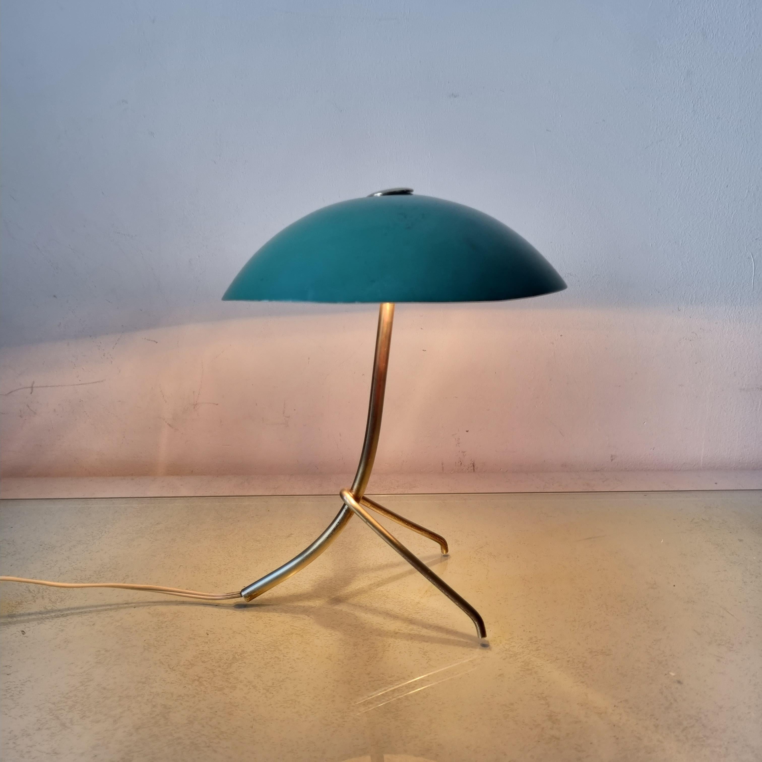 Aluminum Mid-Century Table Lamp from Stilux Milano, 1950s For Sale