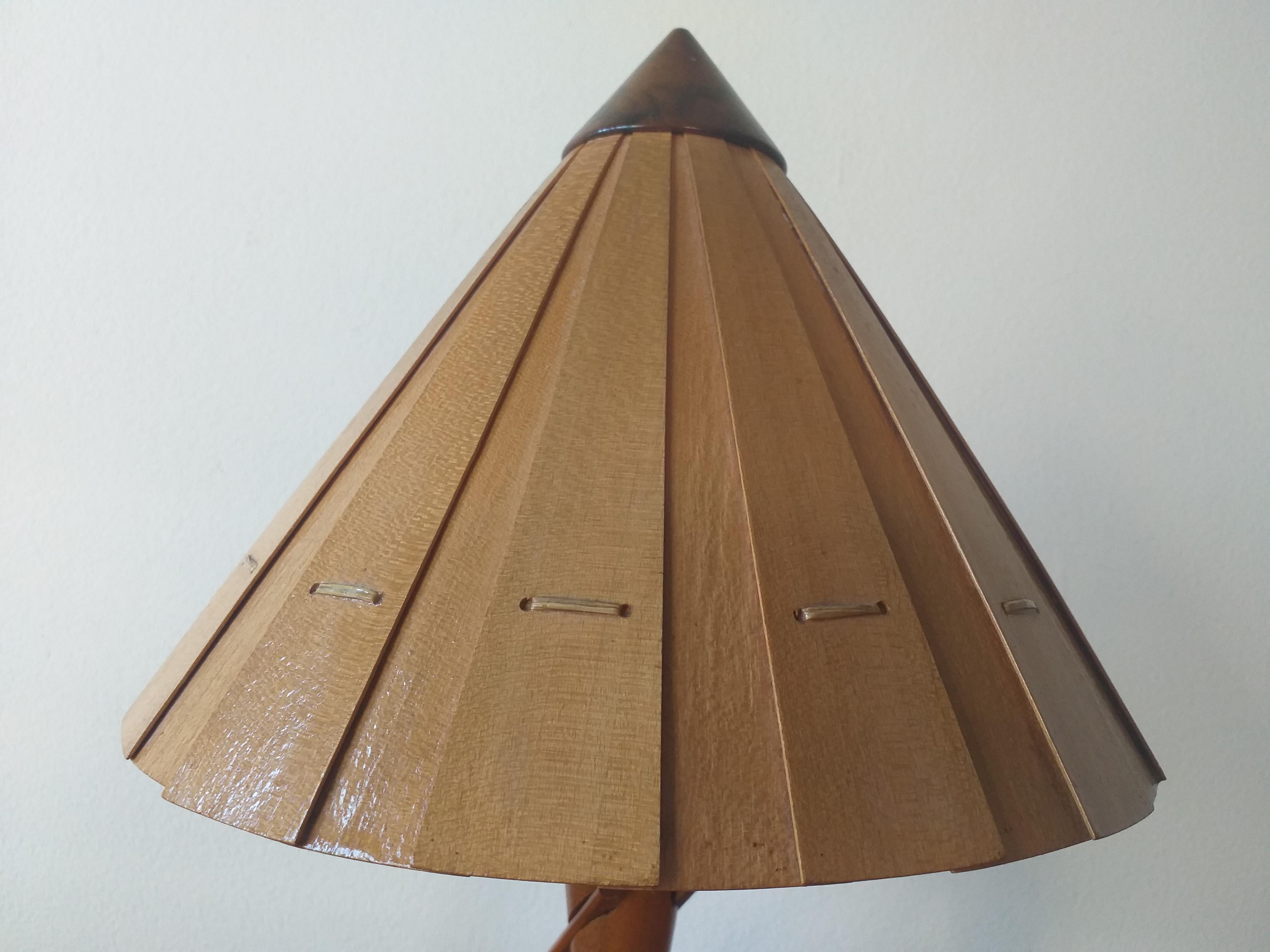 Mid-Century Modern Midcentury Table Lamp from Veneer, 1950s