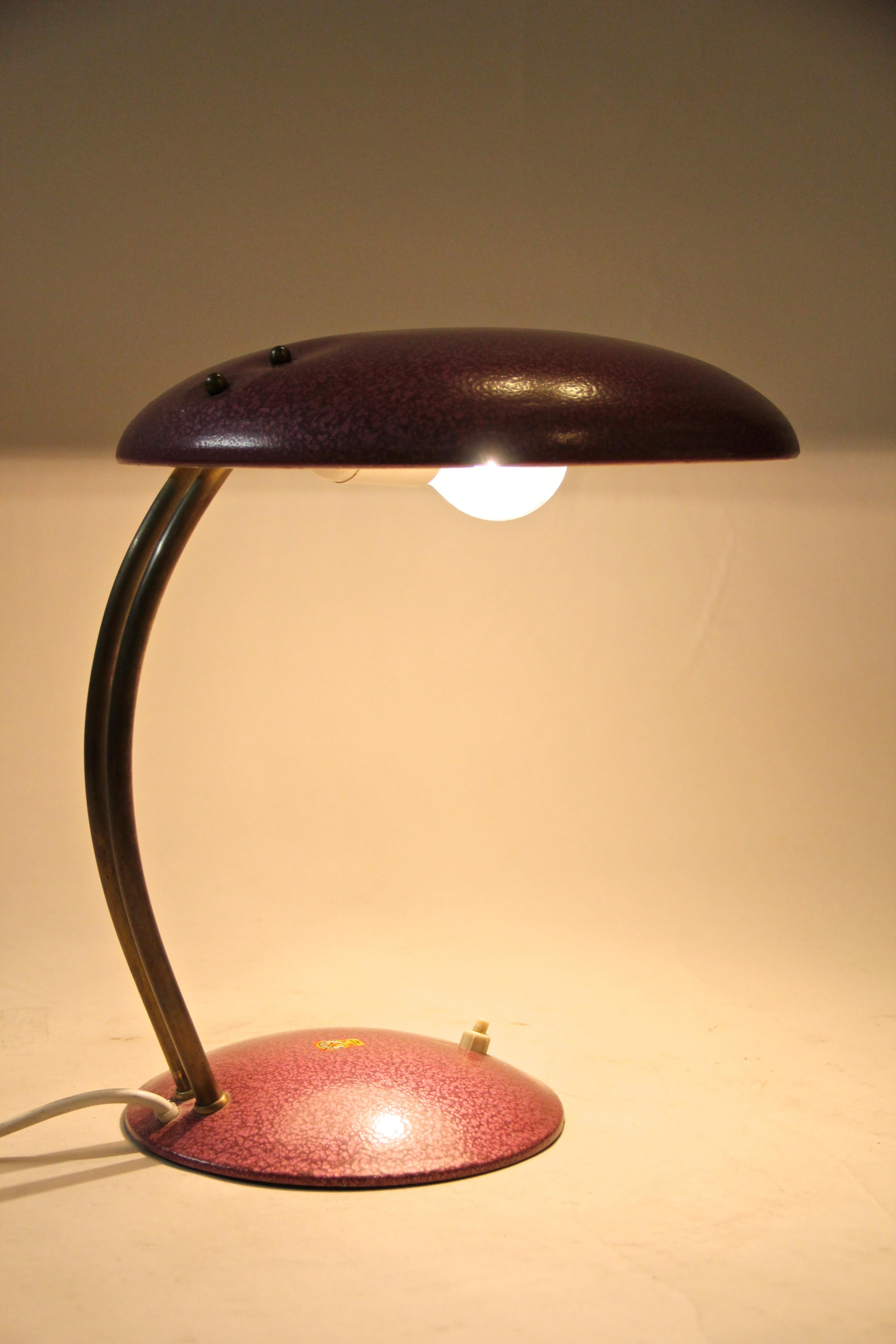 20th Century Mid Century Table Lamp Hammertone Finished, Austria, circa 1960/70