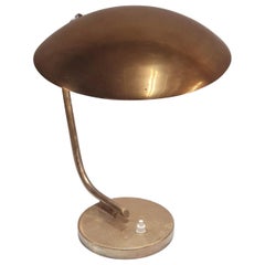 Mid-Century Table Lamp in Full Brass Model EV 61 for Itsu 1950s
