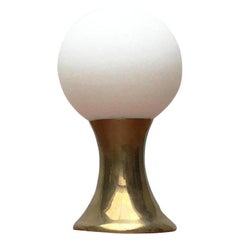 Mid-Century Table Lamp in Glass and Metal, 1960s