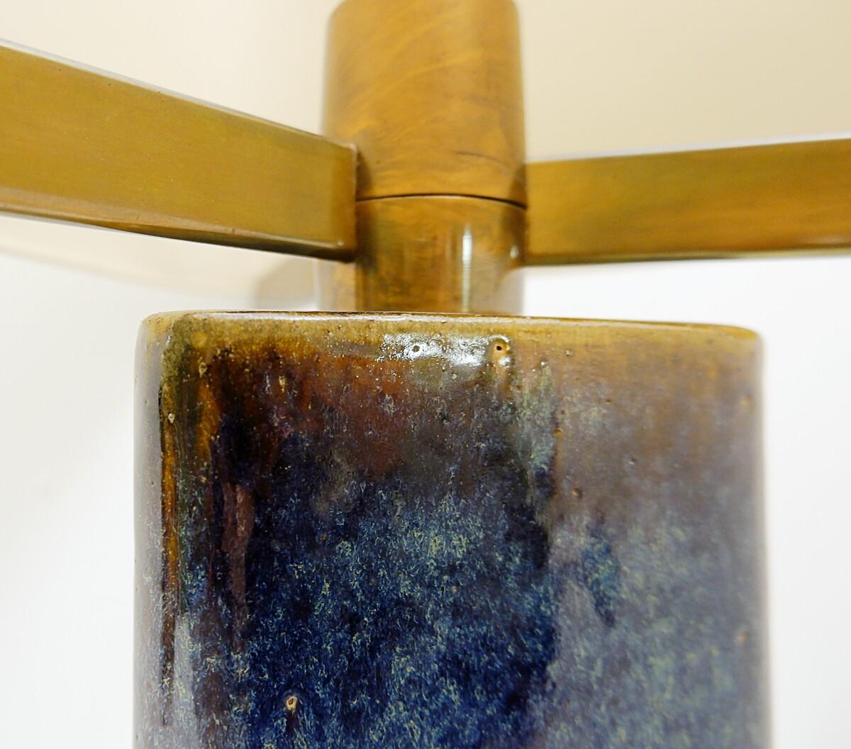 Mid Century Table Lamp in Glazed Ceramic by Pierre Culot '1938-2011' 8