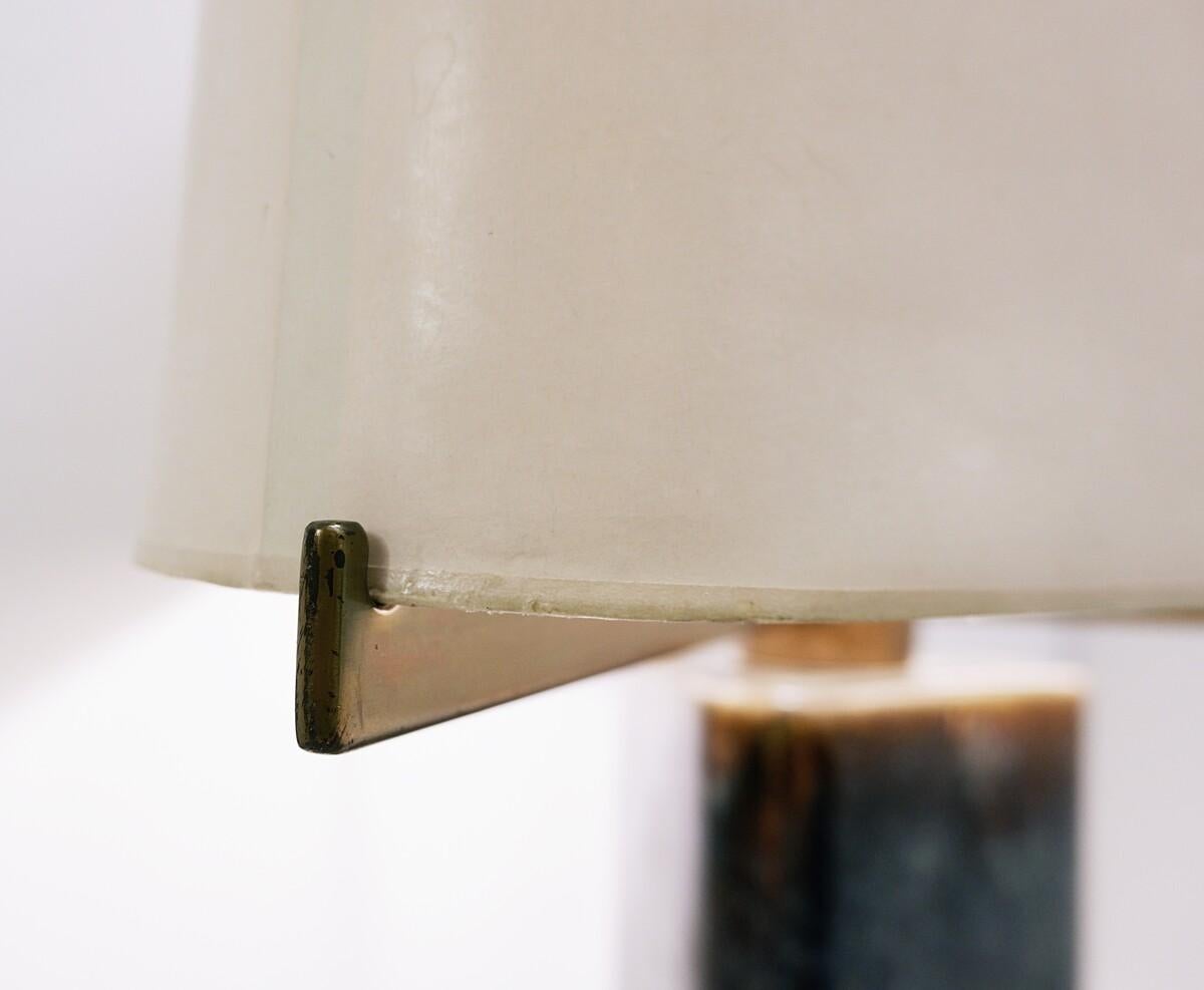 Belgian Mid Century Table Lamp in Glazed Ceramic by Pierre Culot '1938-2011'