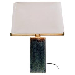 Mid Century Table Lamp in Glazed Ceramic by Pierre Culot '1938-2011'