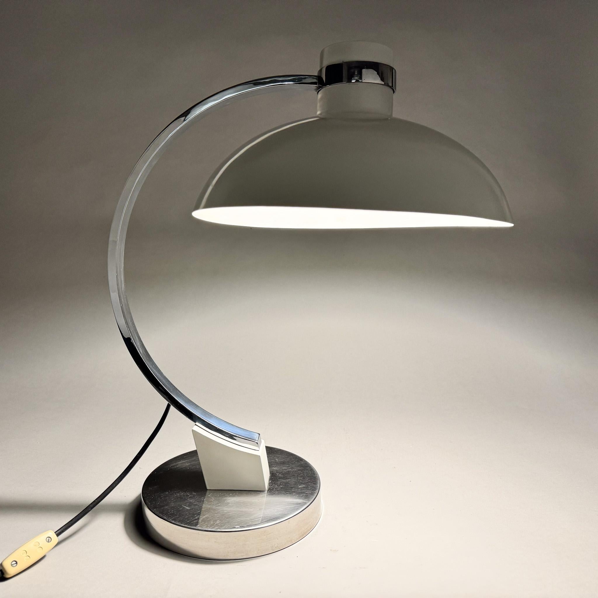 Mid Century Table Lamp in Kaiser Idell Style, 1970's For Sale 3