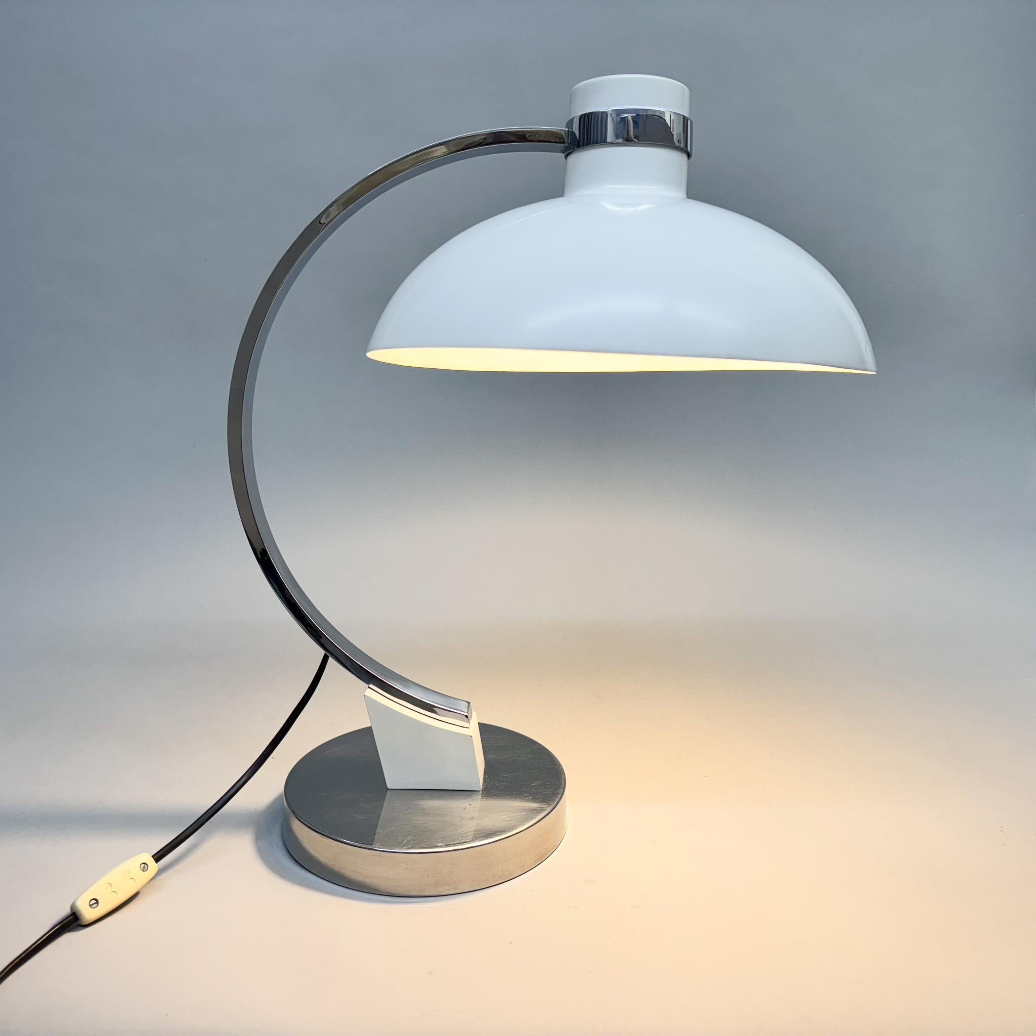 Mid-Century Modern Mid Century Table Lamp in Kaiser Idell Style, 1970's For Sale