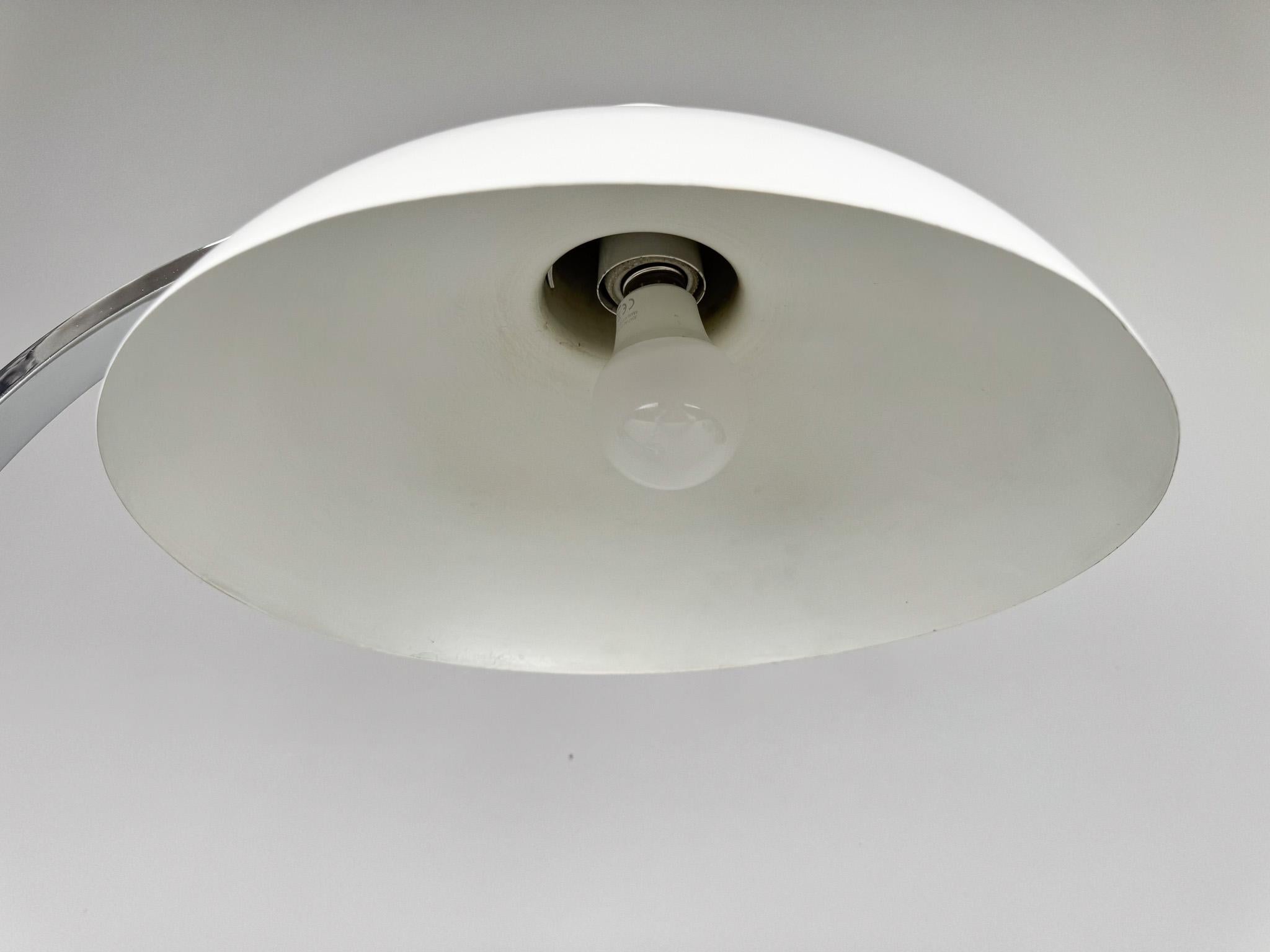Metal Mid Century Table Lamp in Kaiser Idell Style, 1970's For Sale