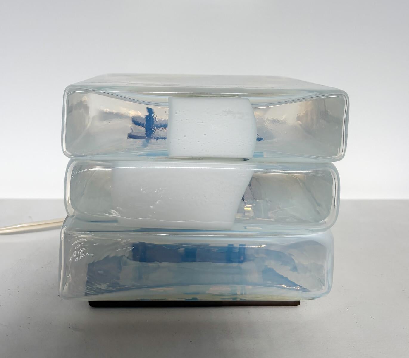 Tischleuchte aus Murano-Glas von Carlo Nason aus der Mitte des Jahrhunderts, Italien, 1960er Jahre (Moderne der Mitte des Jahrhunderts) im Angebot