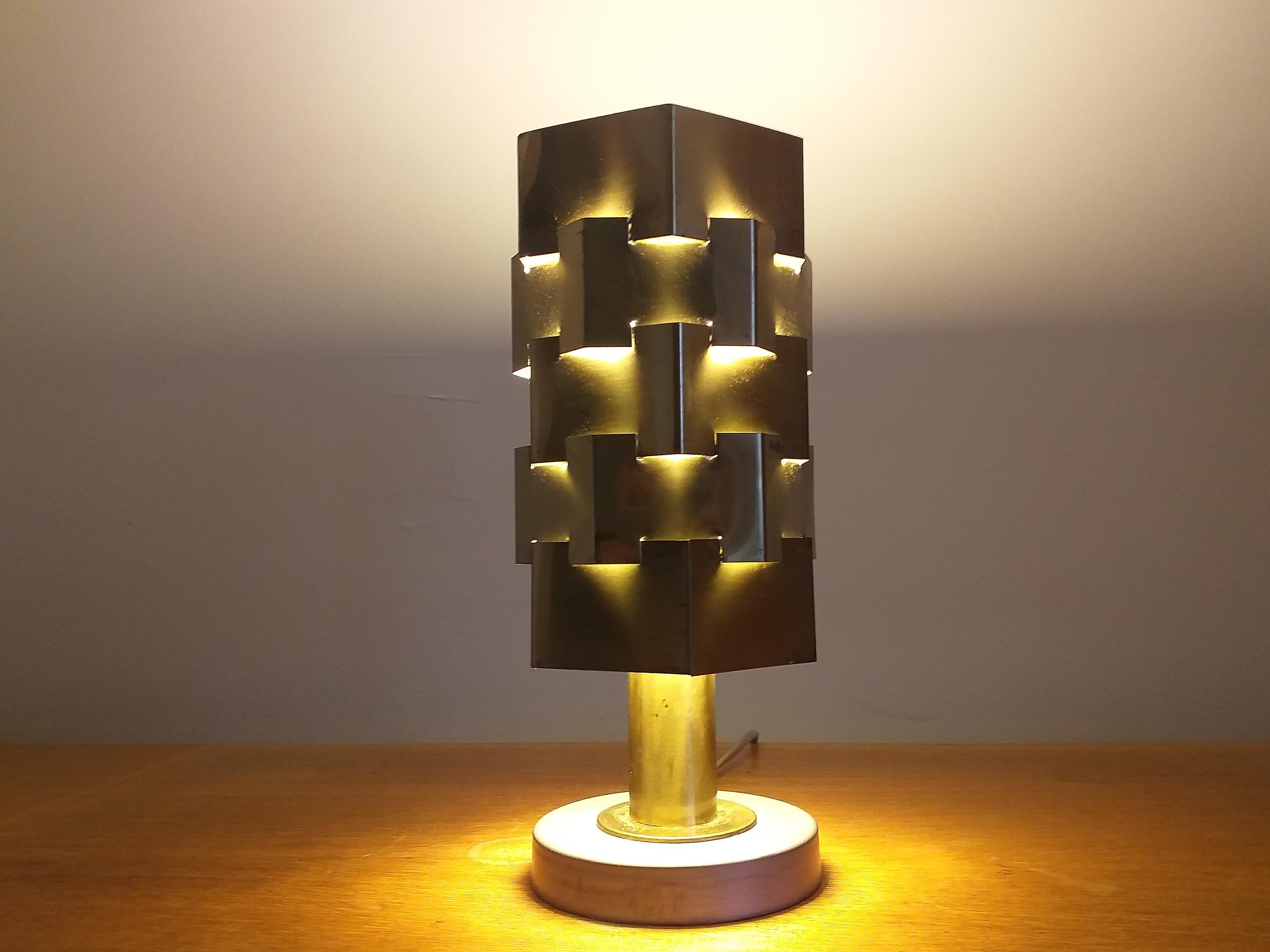 Mid-20th Century Midcentury Table Lamp in Style of Max Sauze, 1960s For Sale