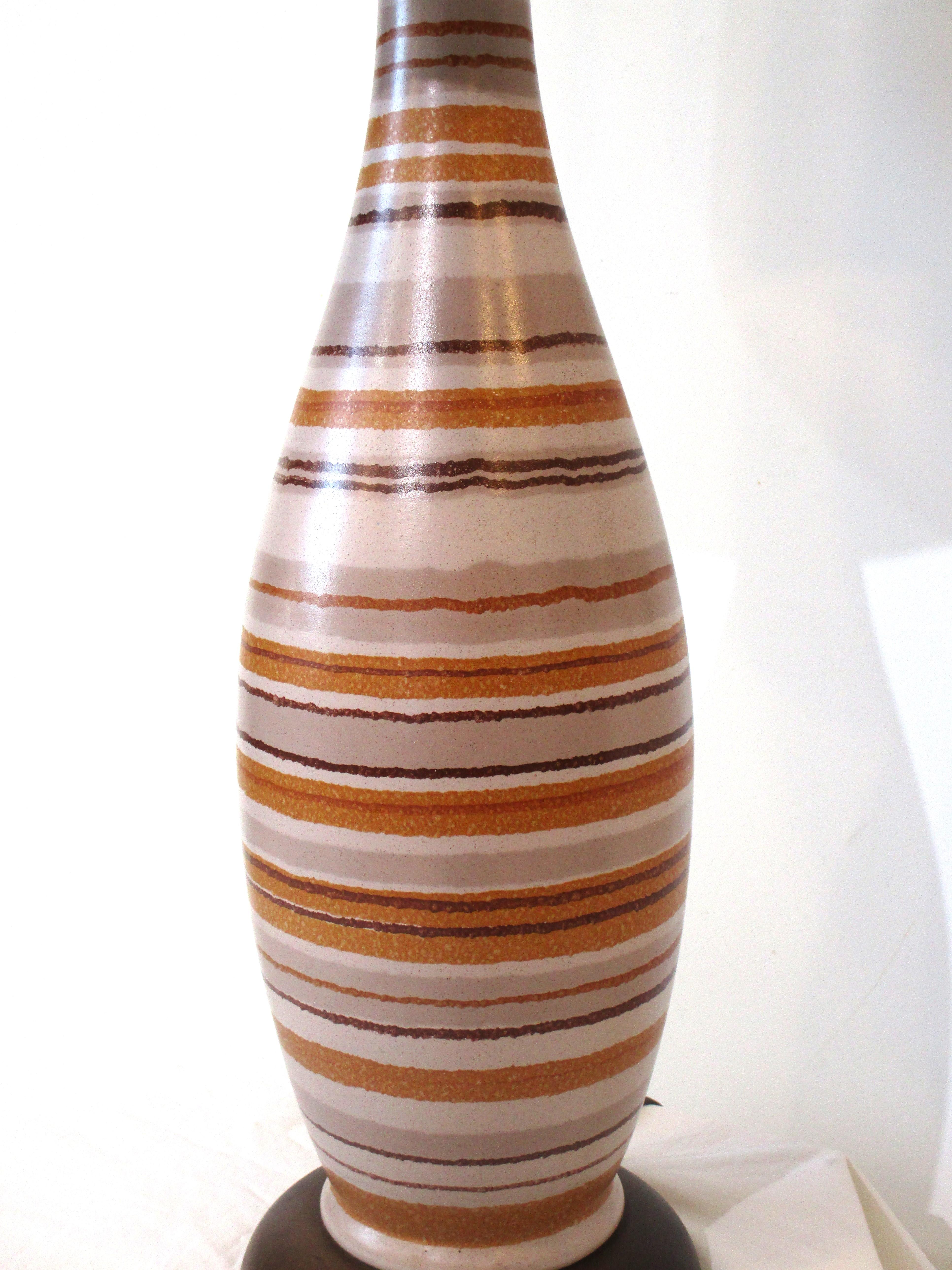 Unknown Bitossi styled Midcentury Table Lamp For Sale