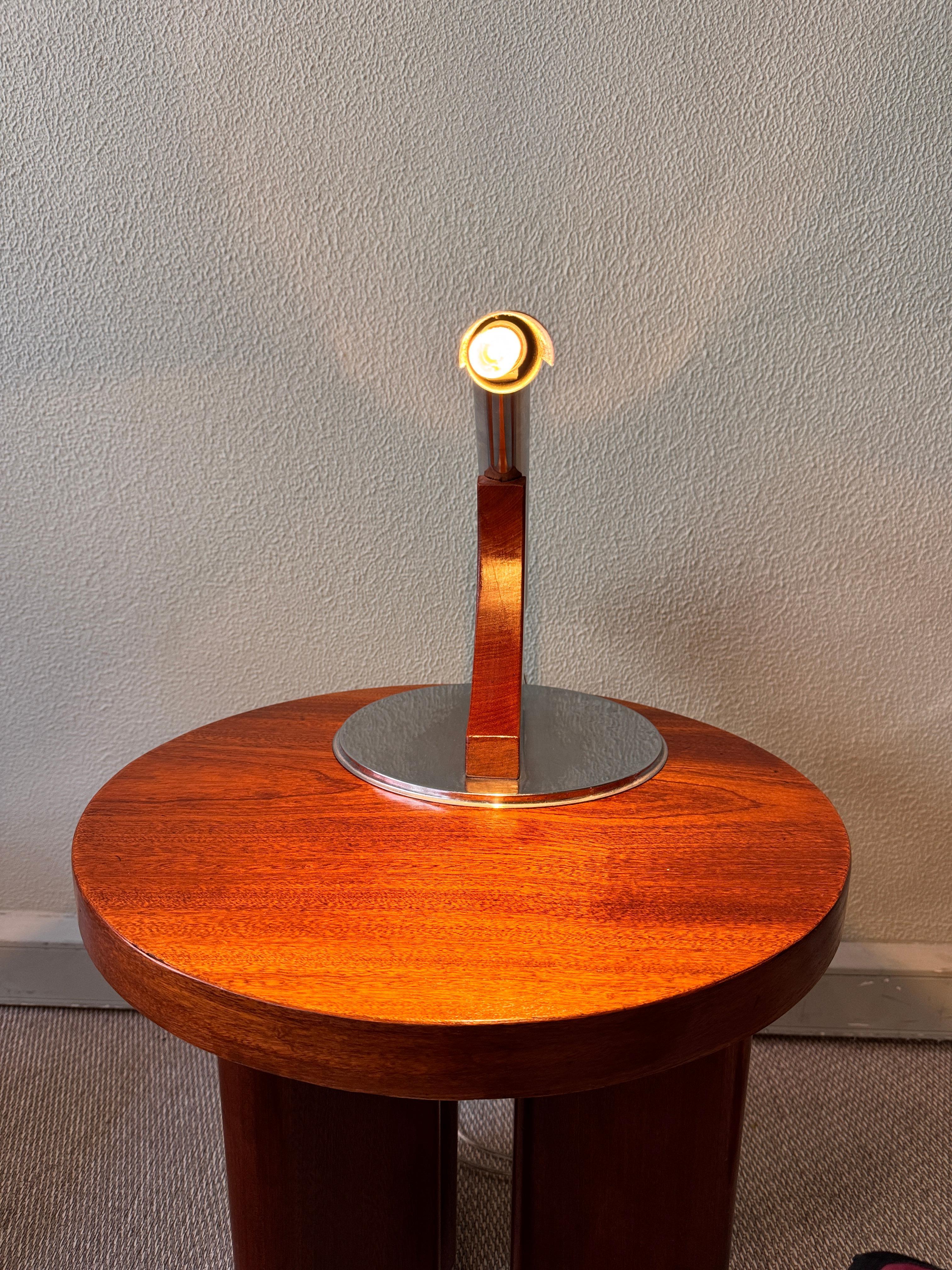 Portuguese Mid century Table Lamp in the style of Luis Perez de la Oliva, Portugal 1970's For Sale