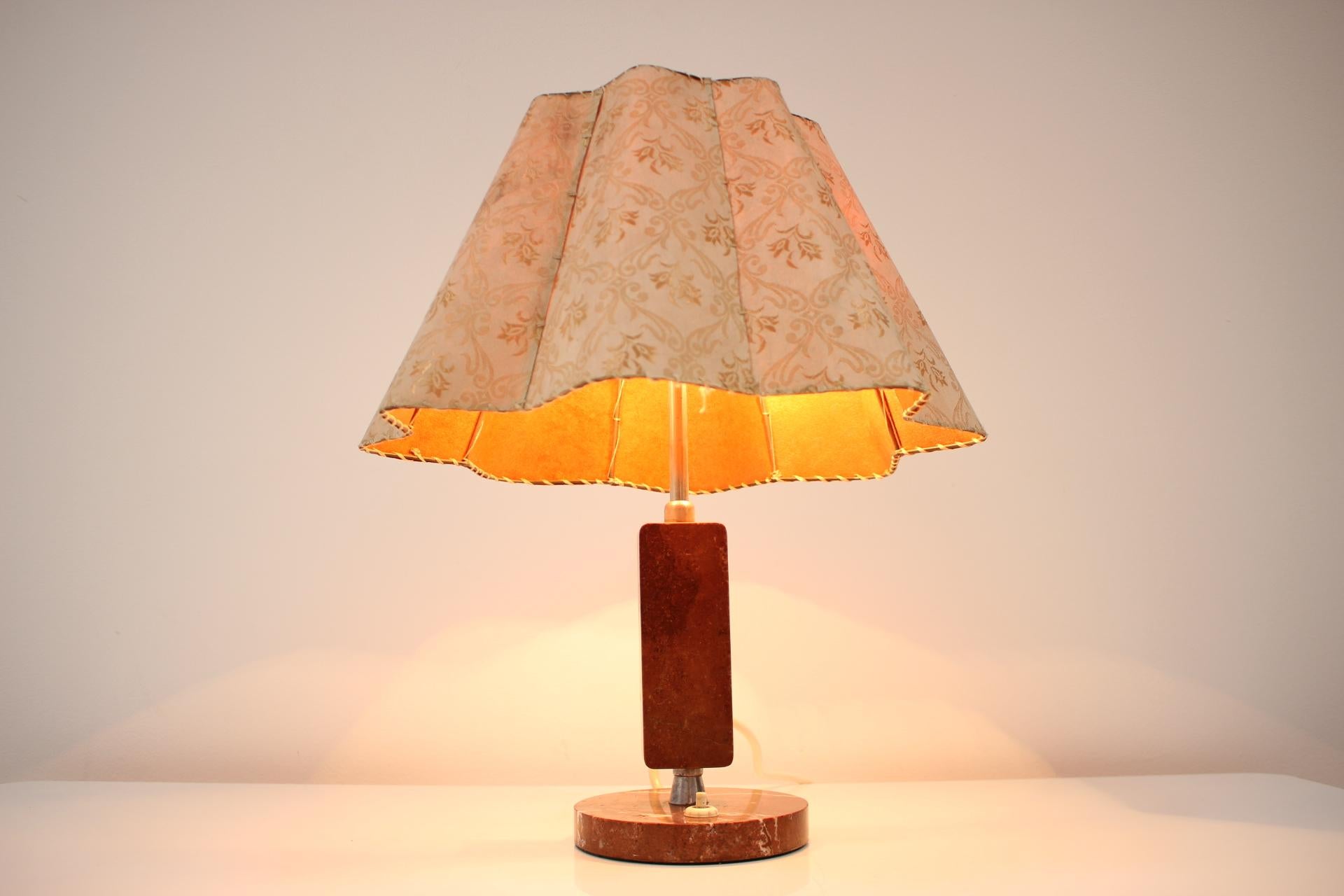 Mid-Century Table Lamp/Kámen Praha, 1950s For Sale 5