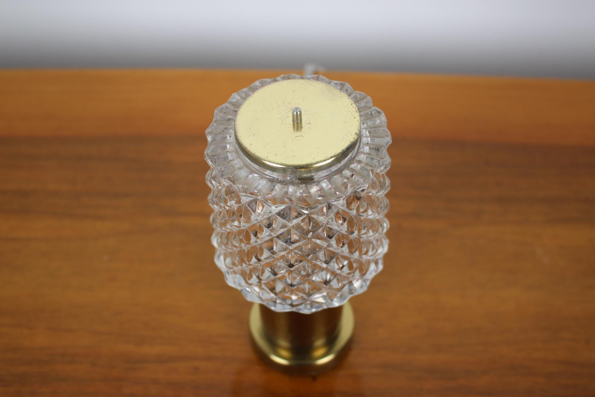 - Made in Czechoslovakia
- Made of brass, glass
- Re-polished
- Fully functional
- Good, original condition.