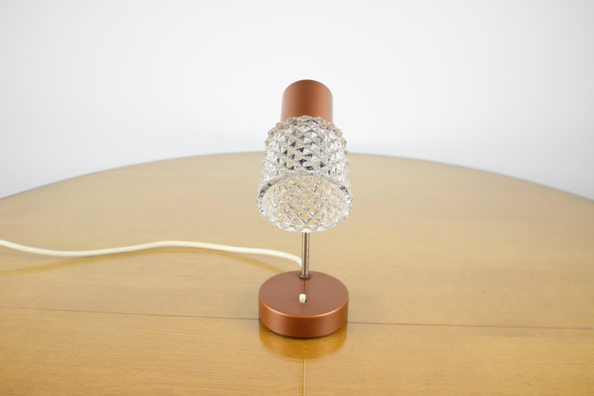 Mid-Century Modern Mid-Century Table Lamp/ Kamenický Šenov/ Preciosa, 1970's For Sale