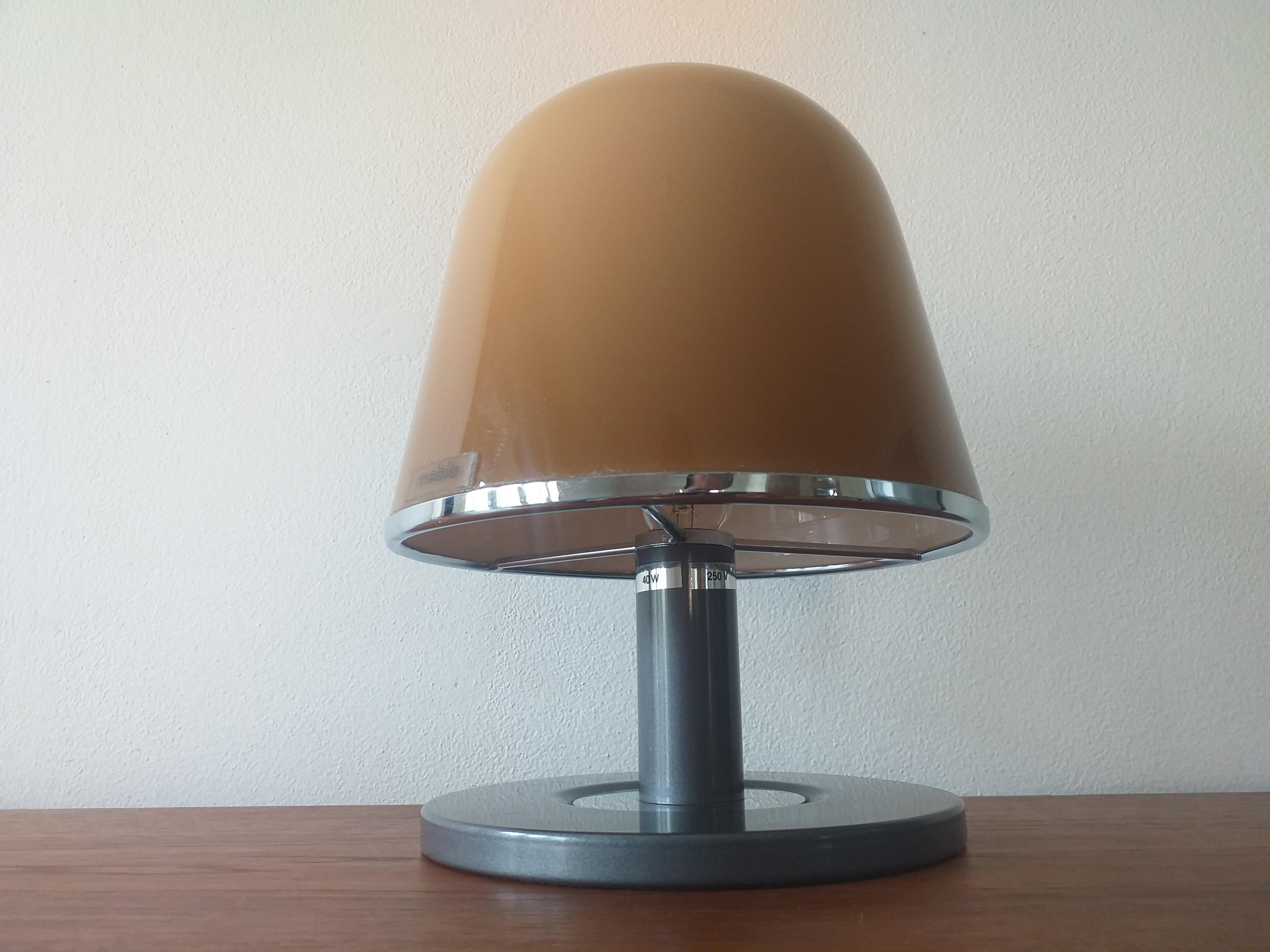 Midcentury Table Lamp Kuala, Meblo, Designed by Franco Bresciani, Italy, 1970s In Good Condition In Praha, CZ