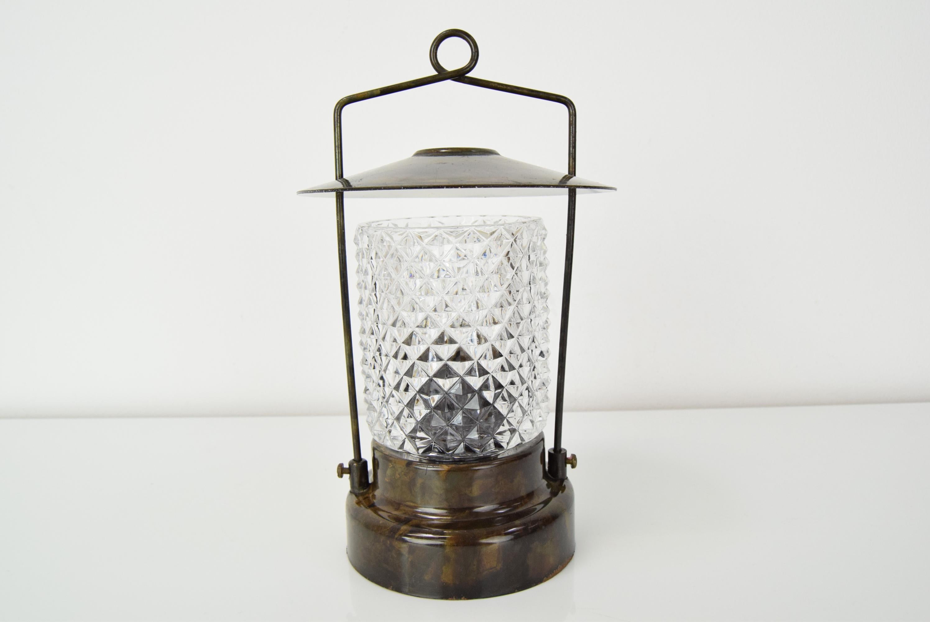 Metal Mid-Century Table Lamp/Lidokov, 1960´s For Sale