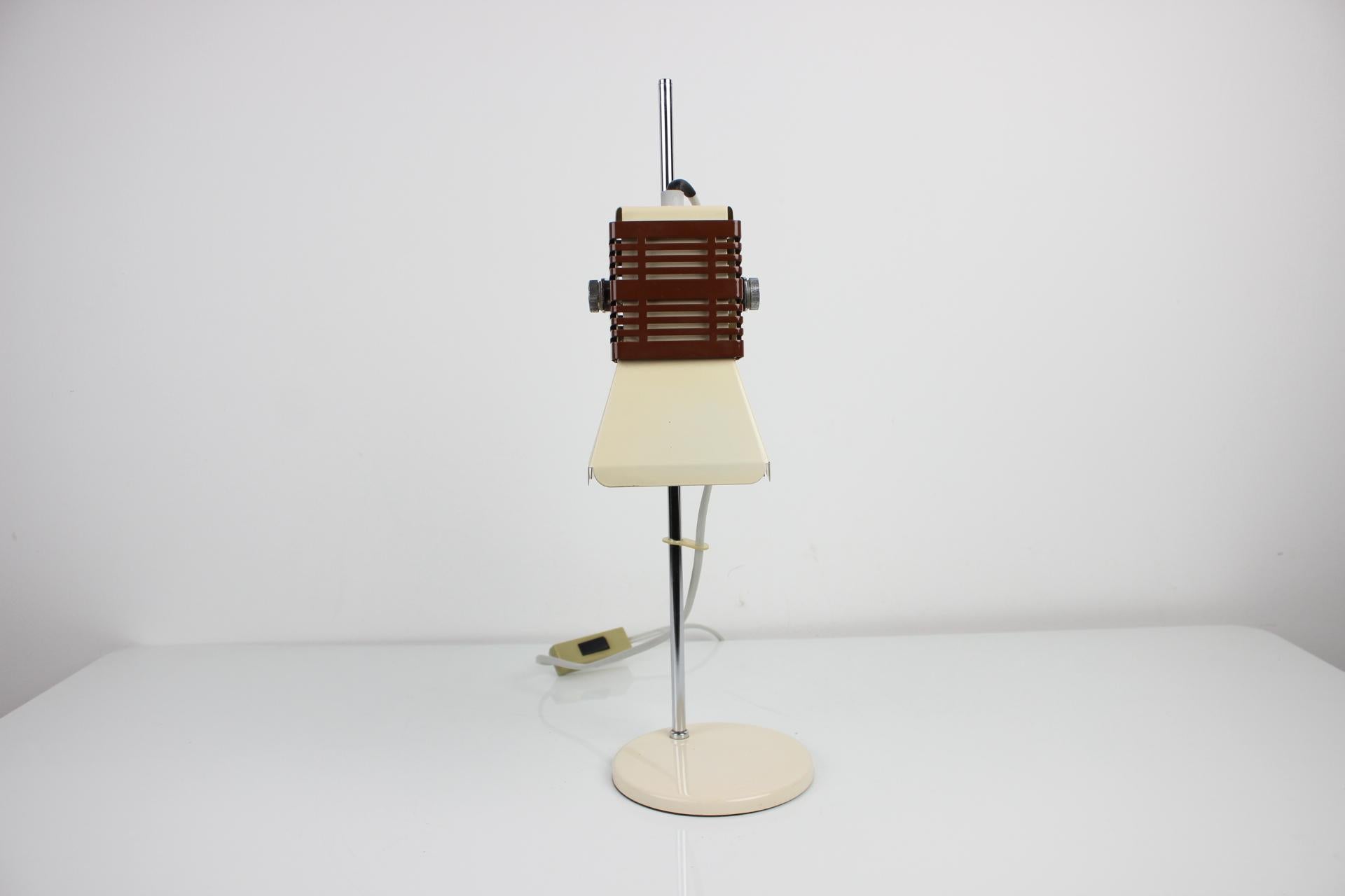Mid-Century Table Lamp Lidokov, 1970's In Good Condition In Praha, CZ