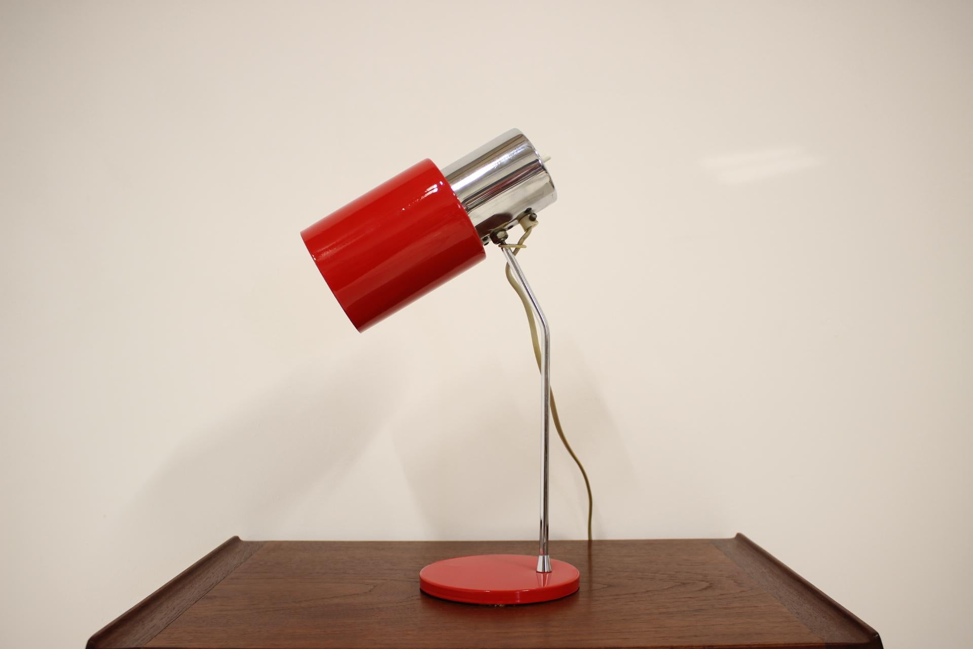 Czech Midcentury Table Lamp/ Napako, 1960s For Sale