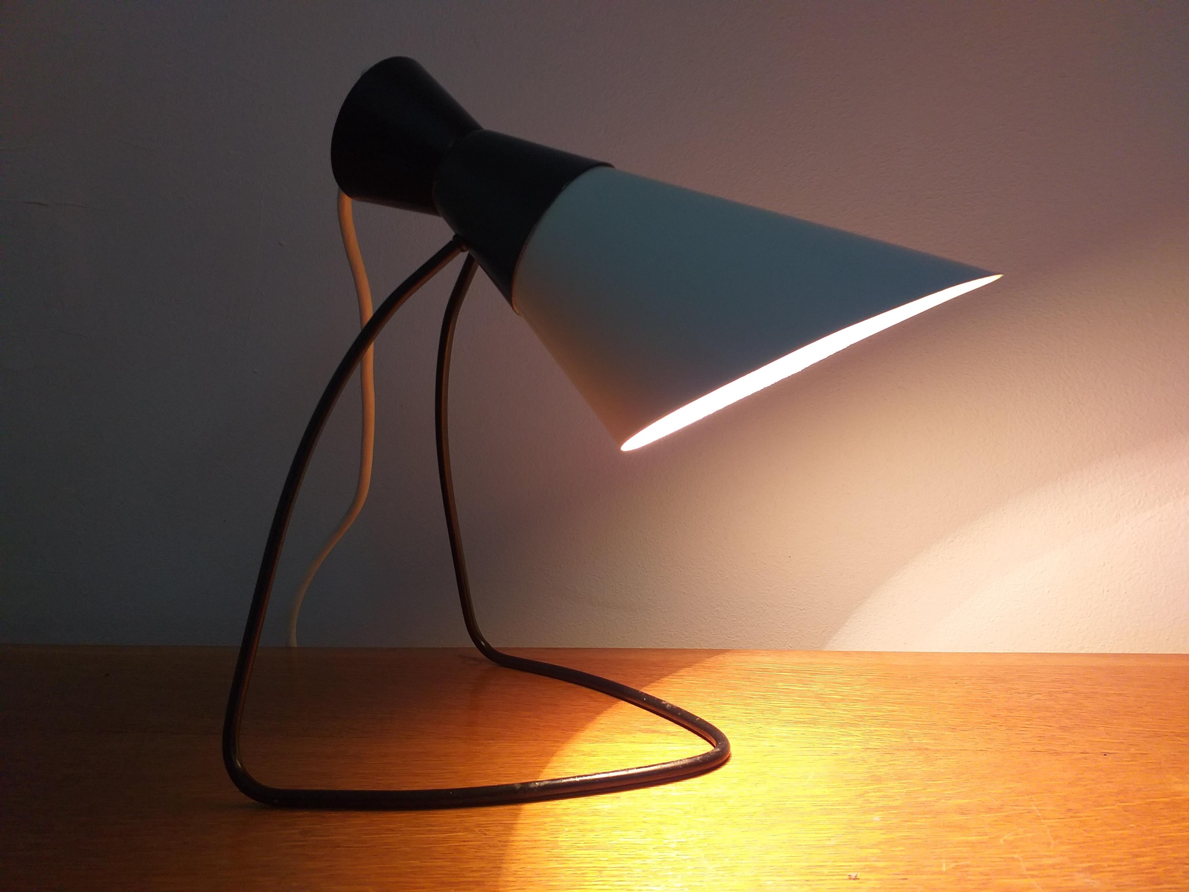 Metal Midcentury Table Lamp Napako Designed by Josef Hurka, 1960s For Sale