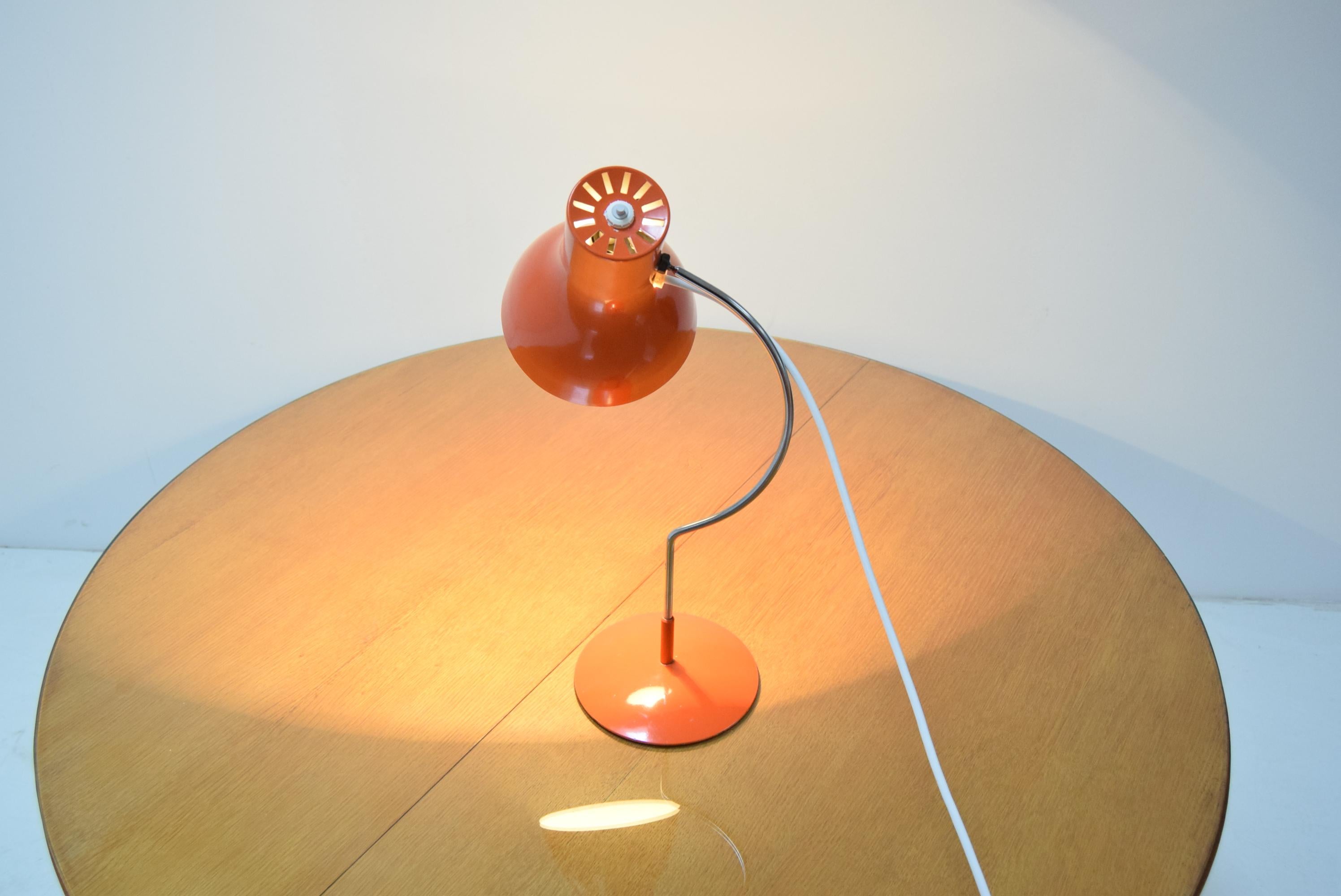 Metal Mid-century Table Lamp Napako, Designed by Josef Hurka, 1960's. For Sale