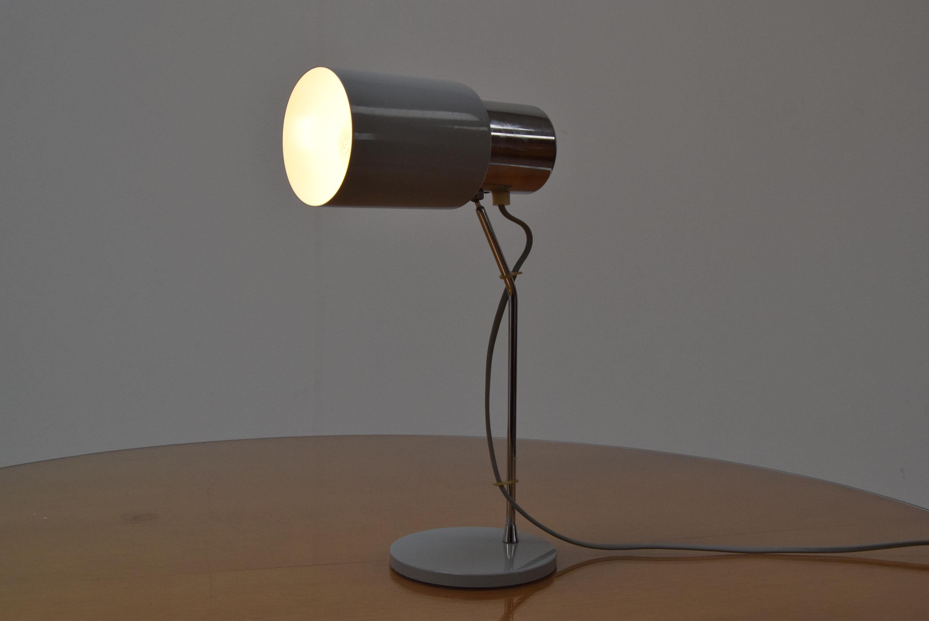 Metal Mid-Century Table Lamp Napako, Designed by Josef Hurka, 1970‘s For Sale