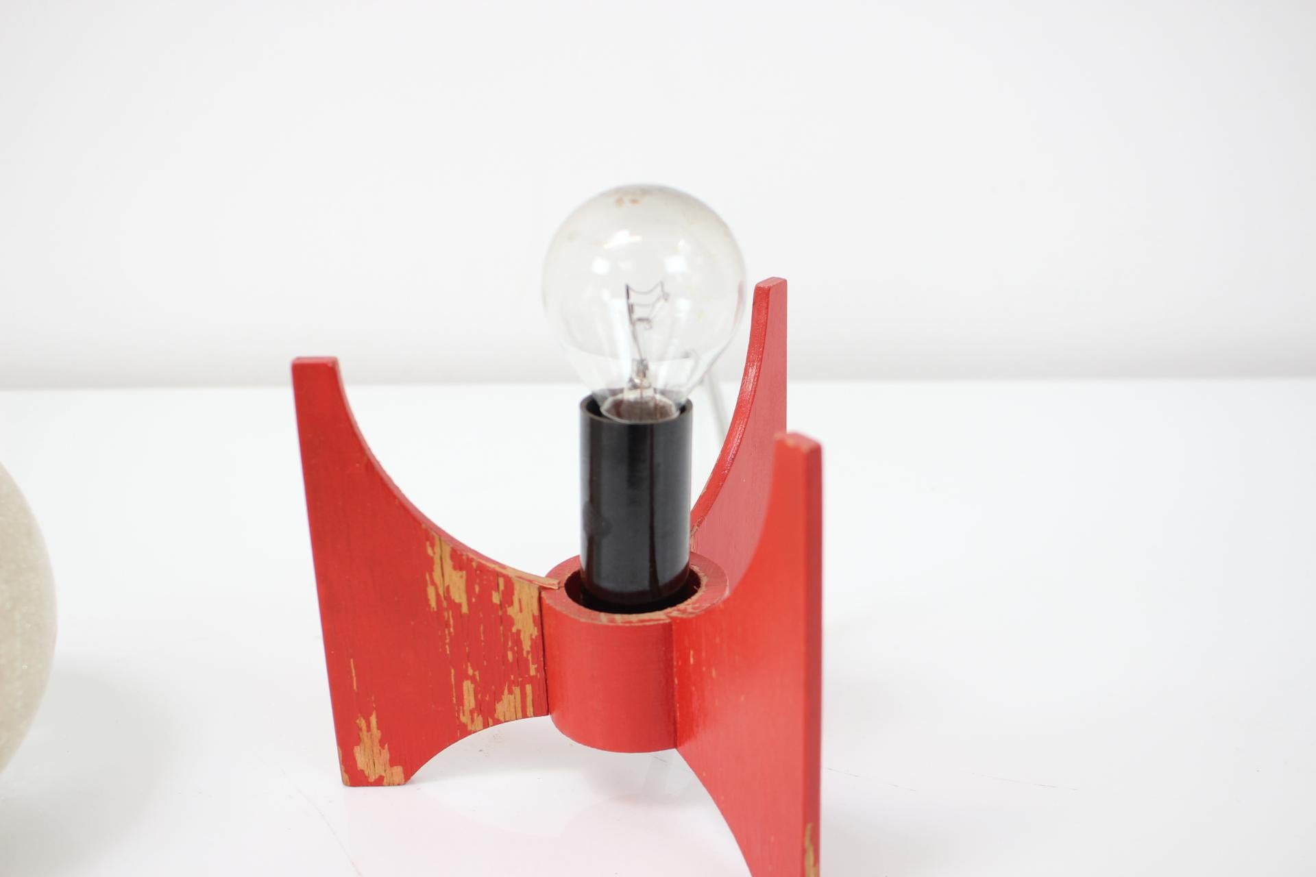 Plastic Mid-Century Table Lamp Pokrok Žilina, 1960's For Sale