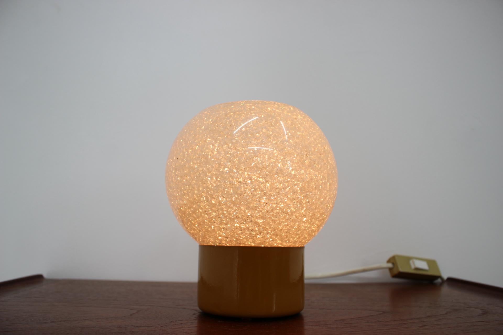 Slovak Midcentury Table lamp Pokrok Zilina, Space Age, 1960s For Sale